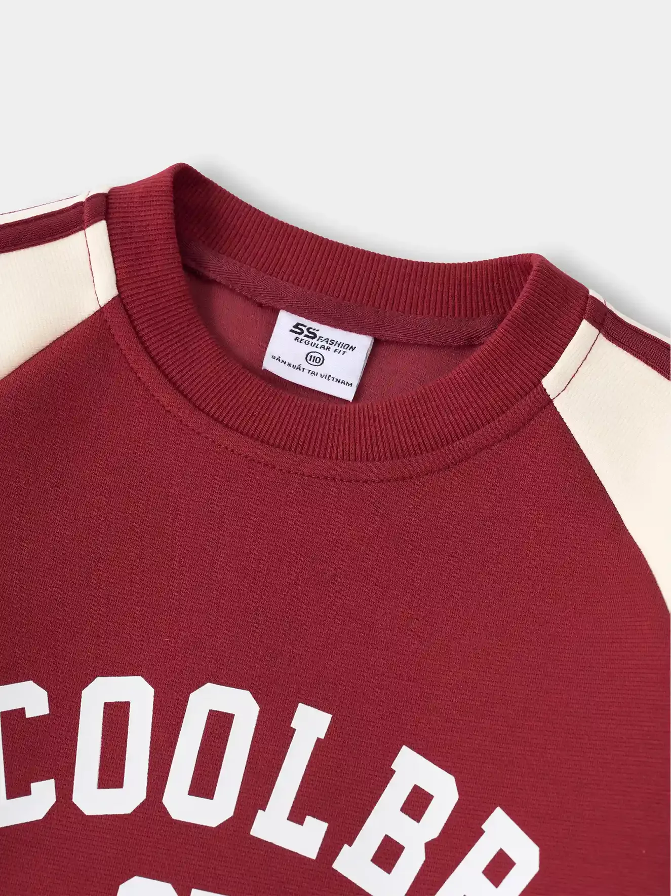 Áo Nỉ Bé Trai 5S Fashion Tay Raglan Can Phối In Cá Tính B0ANI25002