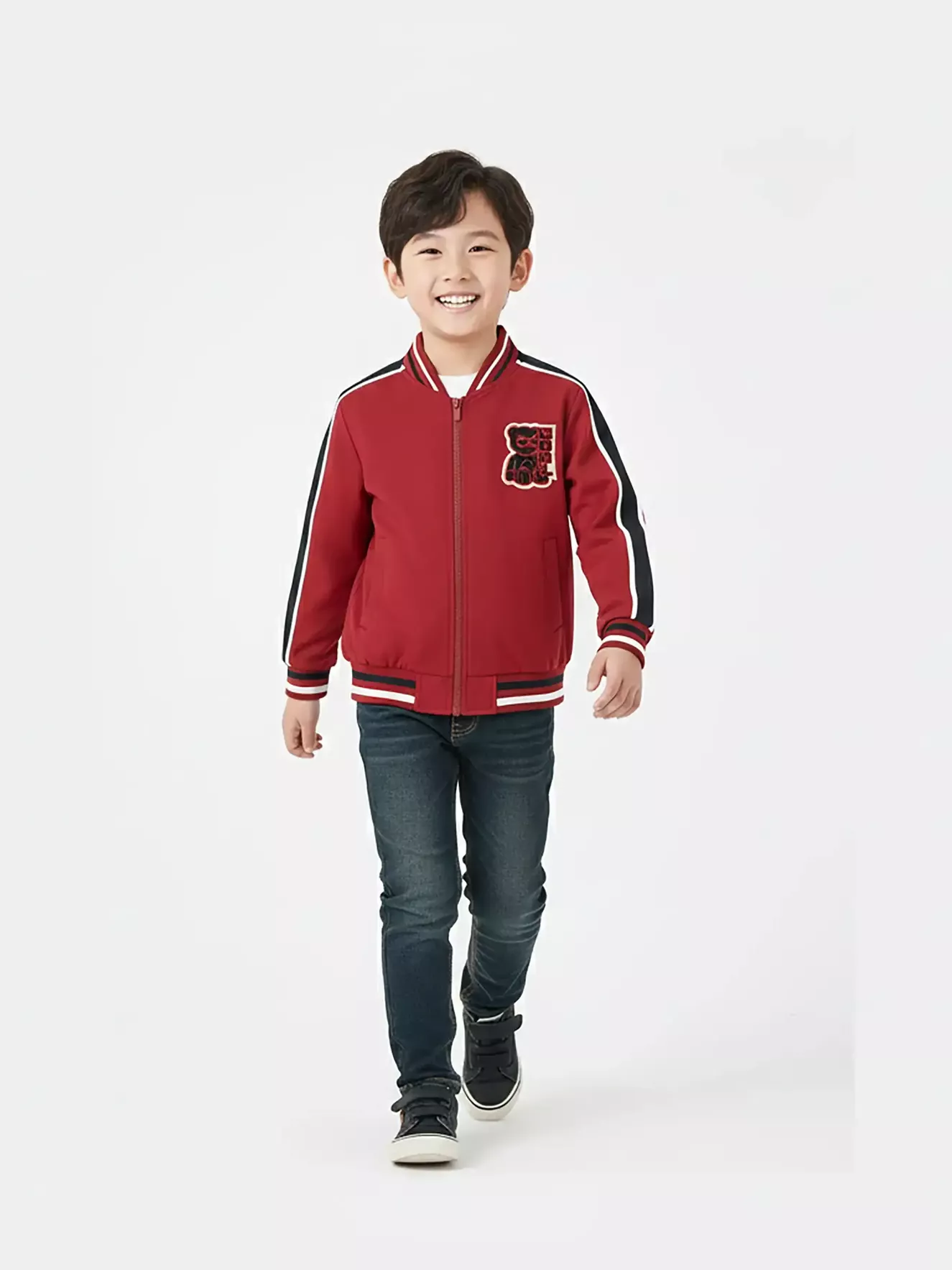 Áo Khoác Bomber Bé Trai 5S Fashion Logo Thêu B0AKB25001-B0AKB25101