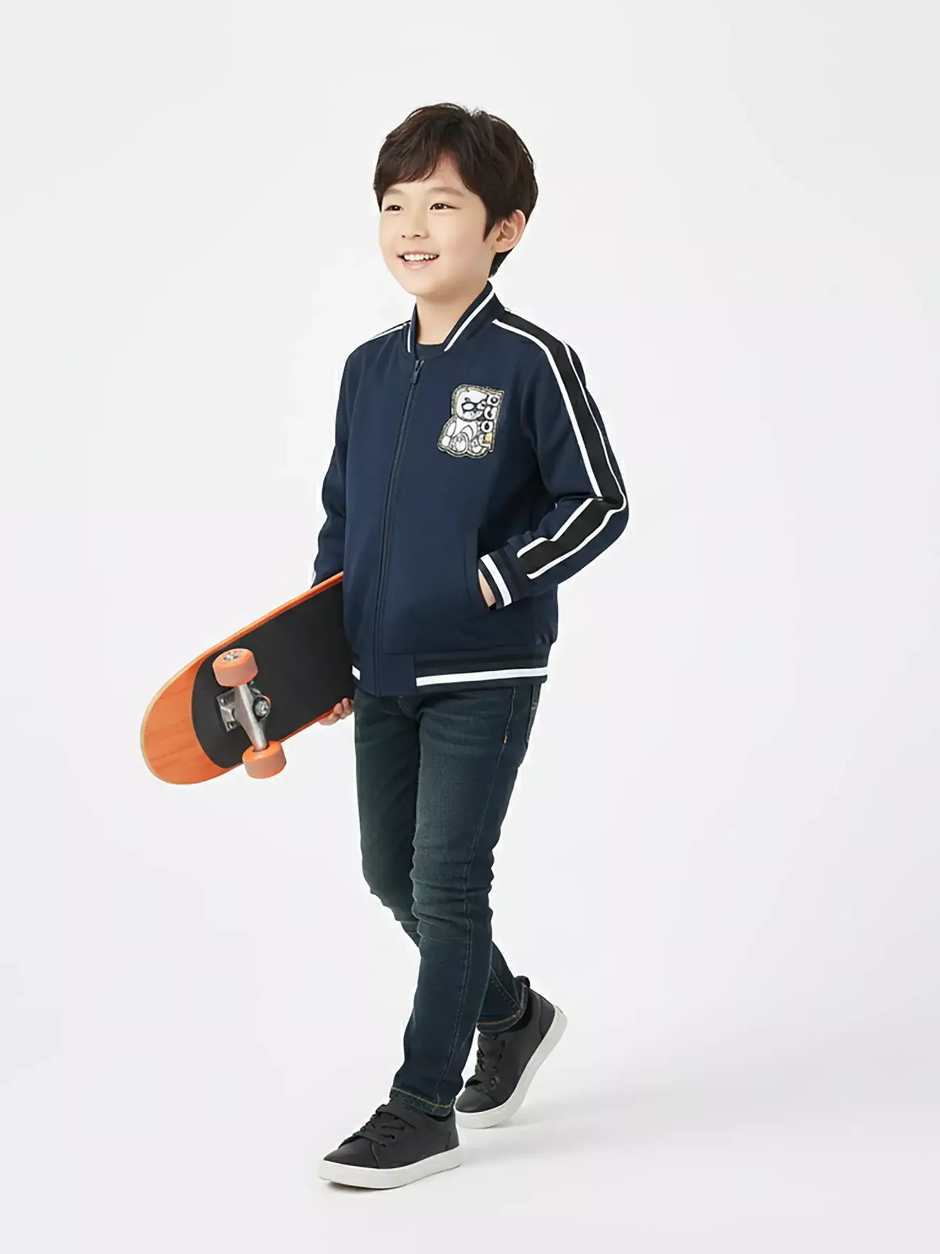 Áo Khoác Bomber Bé Trai 5S Fashion Logo Thêu B0AKB25001-B0AKB25101