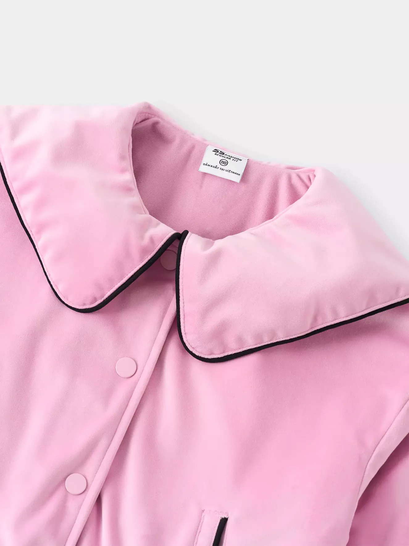 Áo Khoác Bé Gái 5S Fashion Vải Nhung Dễ Thương G0AKH25002