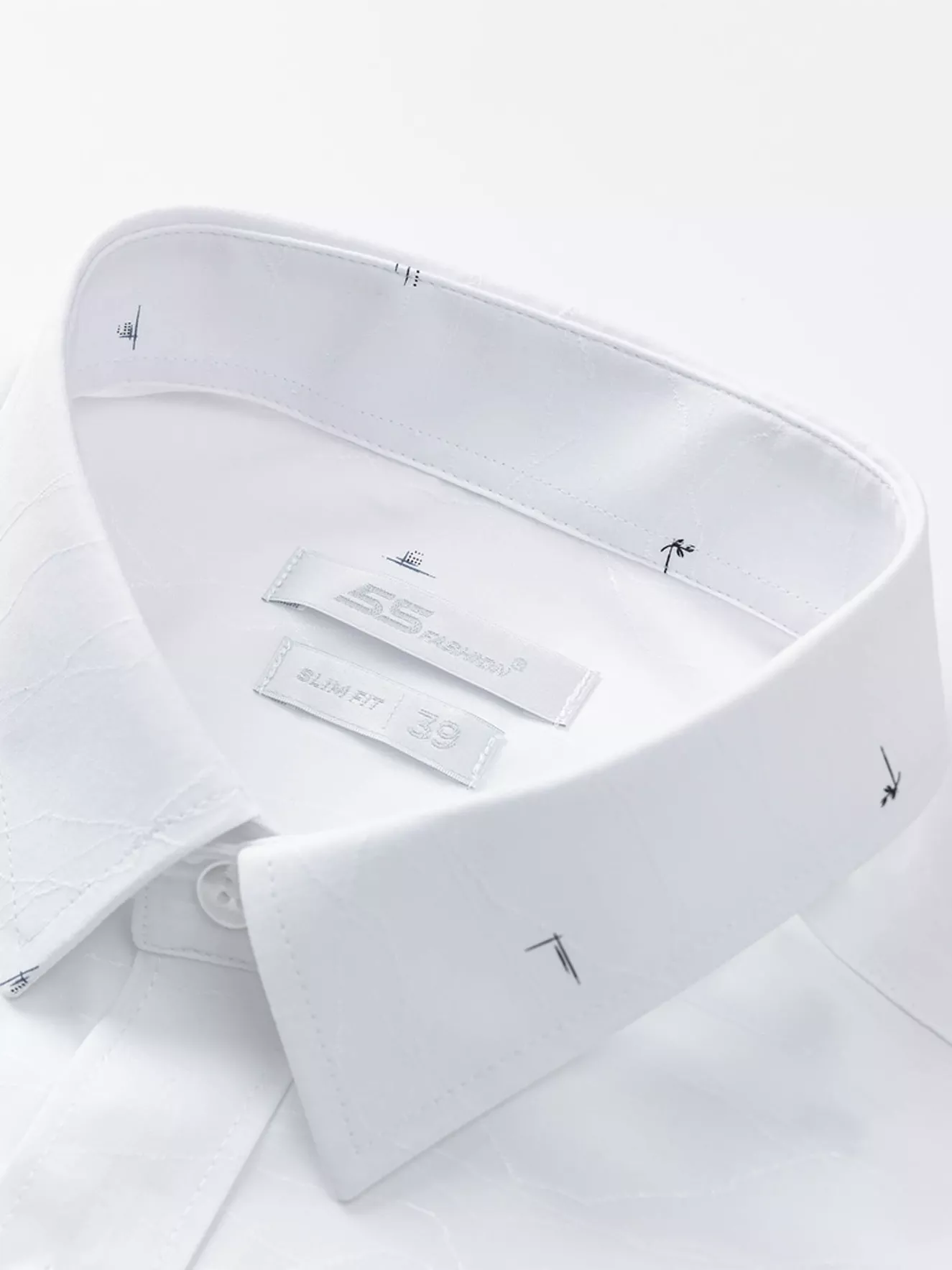 Áo Sơ Mi Nam Ngắn Tay 5S Fashion Họa Tiết ASC24070