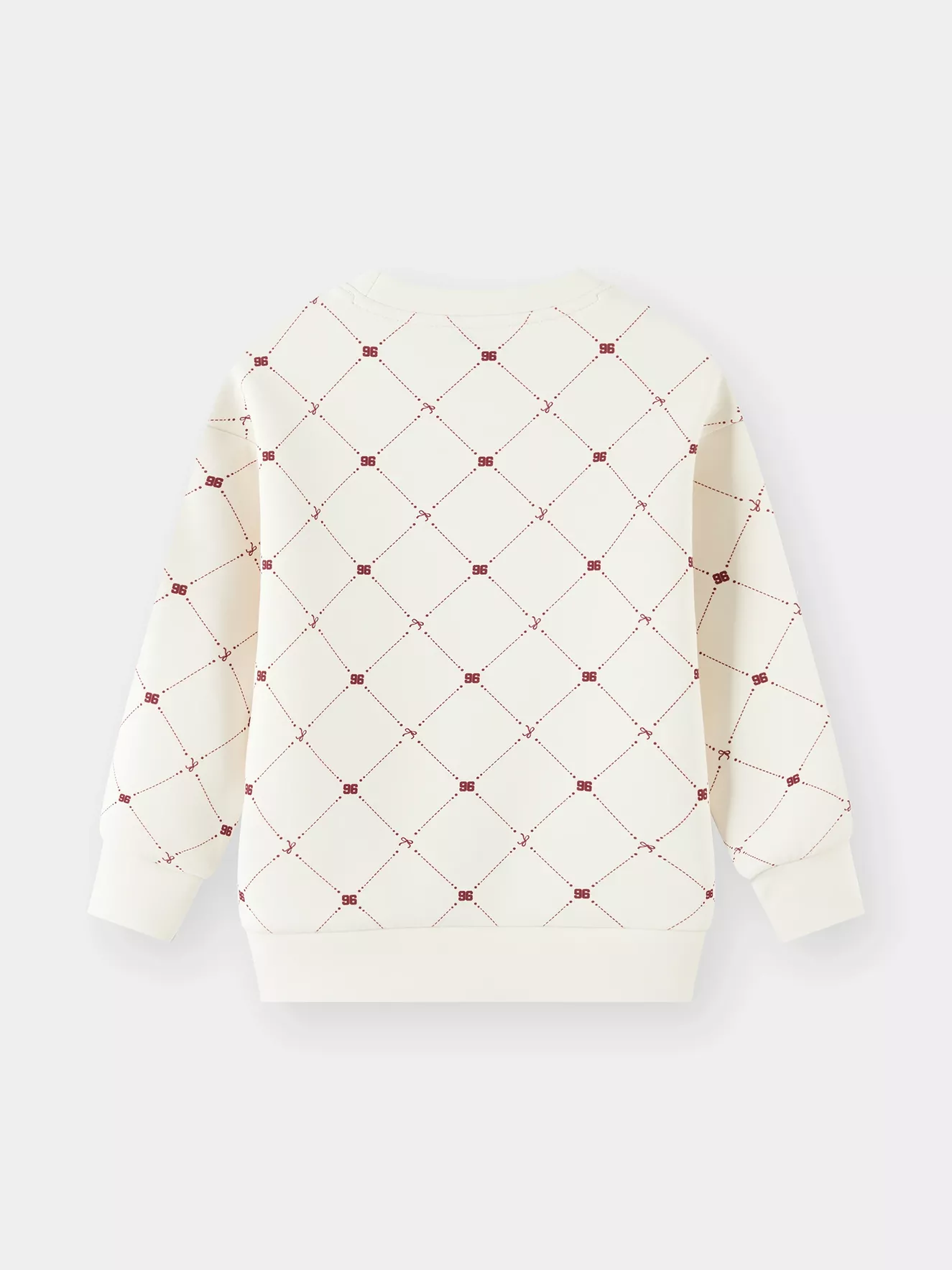 Áo Nỉ Bé Gái 5S Fashion Họa Tiết Monogram Phom Regular GBANI25004