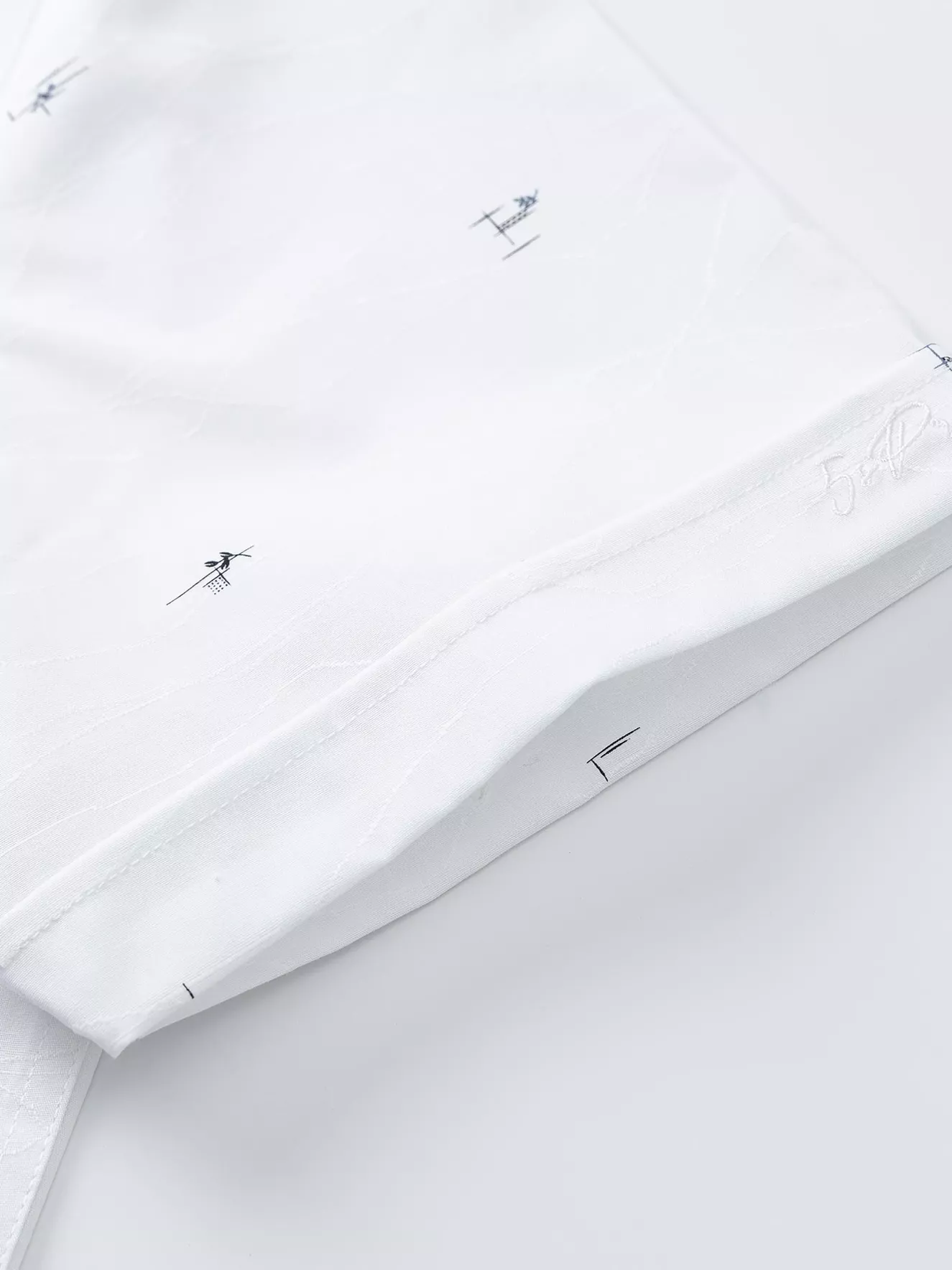 Áo Sơ Mi Nam Ngắn Tay 5S Fashion Họa Tiết ASC24070