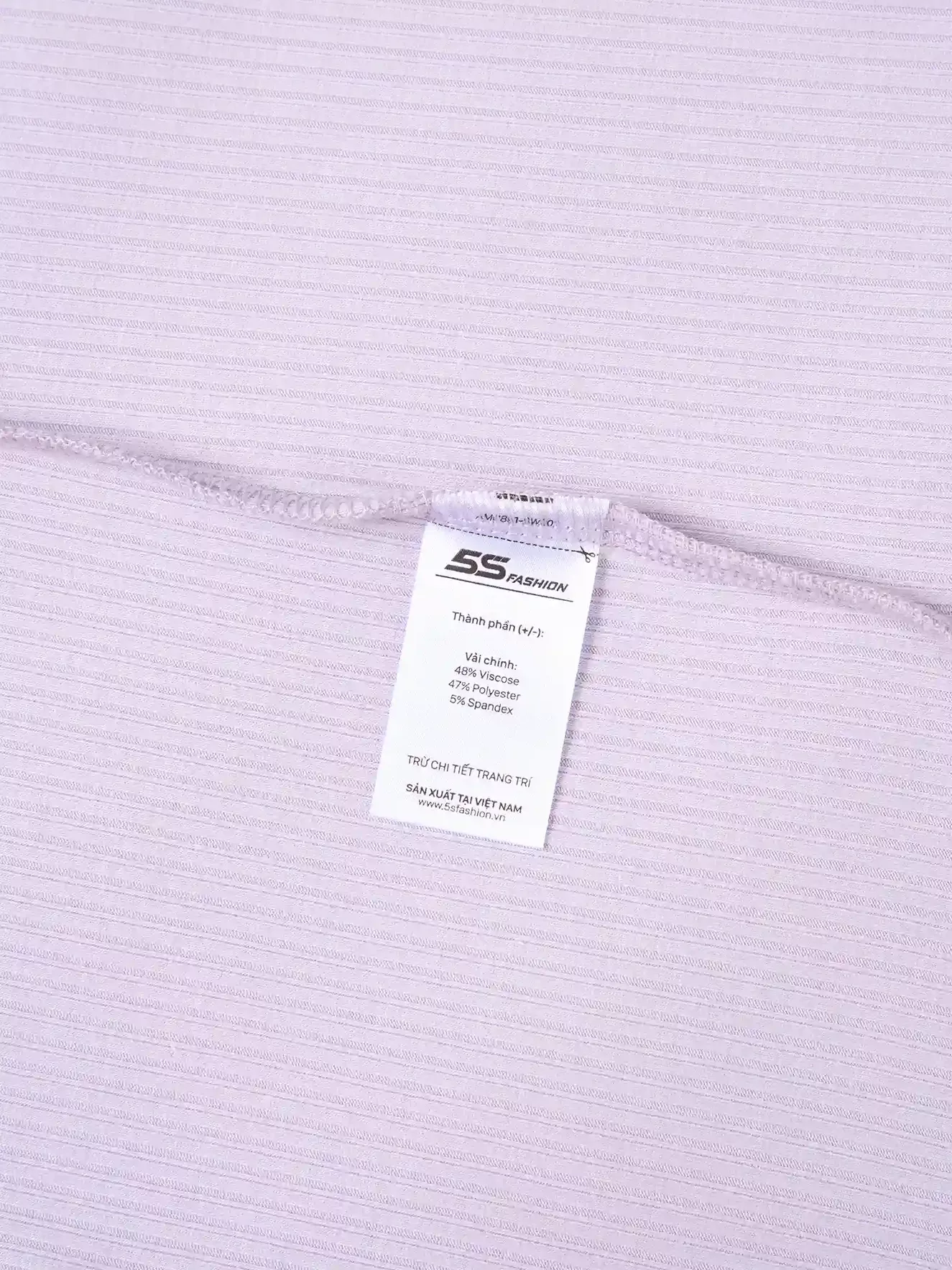 Áo Thun Bé Gái 5S Fashion Chất Gân Sọc Mềm Mại G0ATH25004