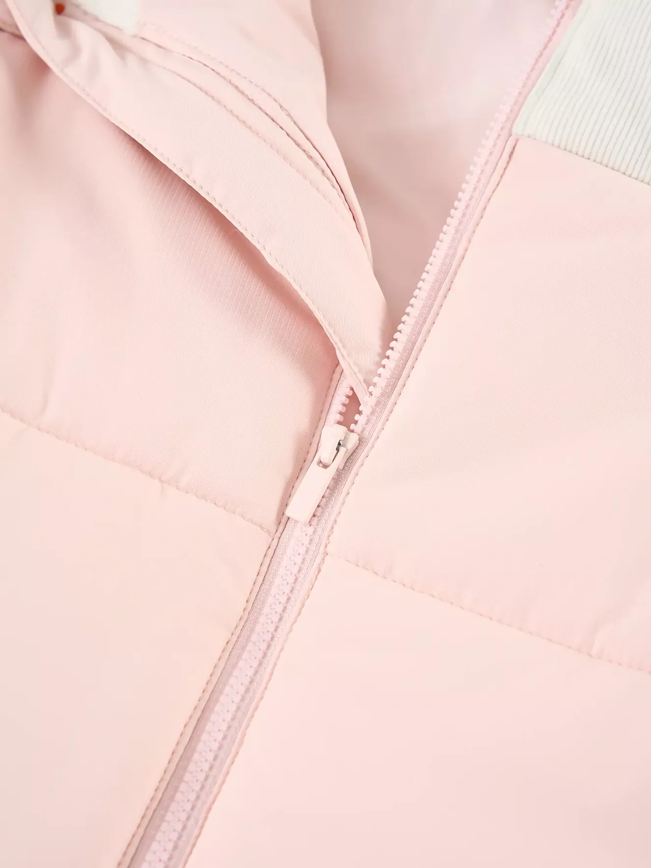 Áo Phao Cho Bé Can Phối Nhung Cổ Trụ 5S Fashion K0PHF25001