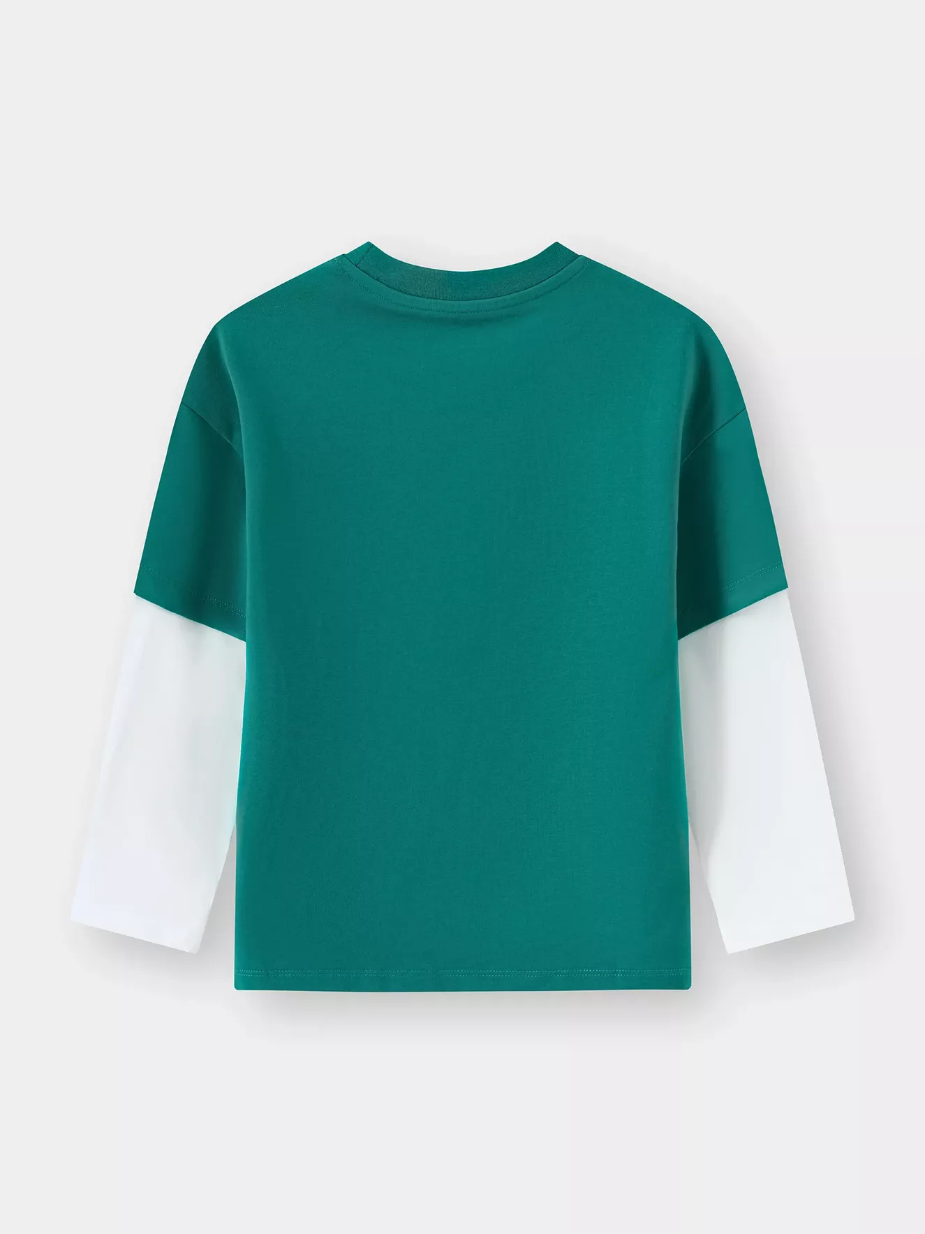 Áo Thun Bé Trai 5S Fashion Tay Phối Layer Phom Slimfit B0ATH25001