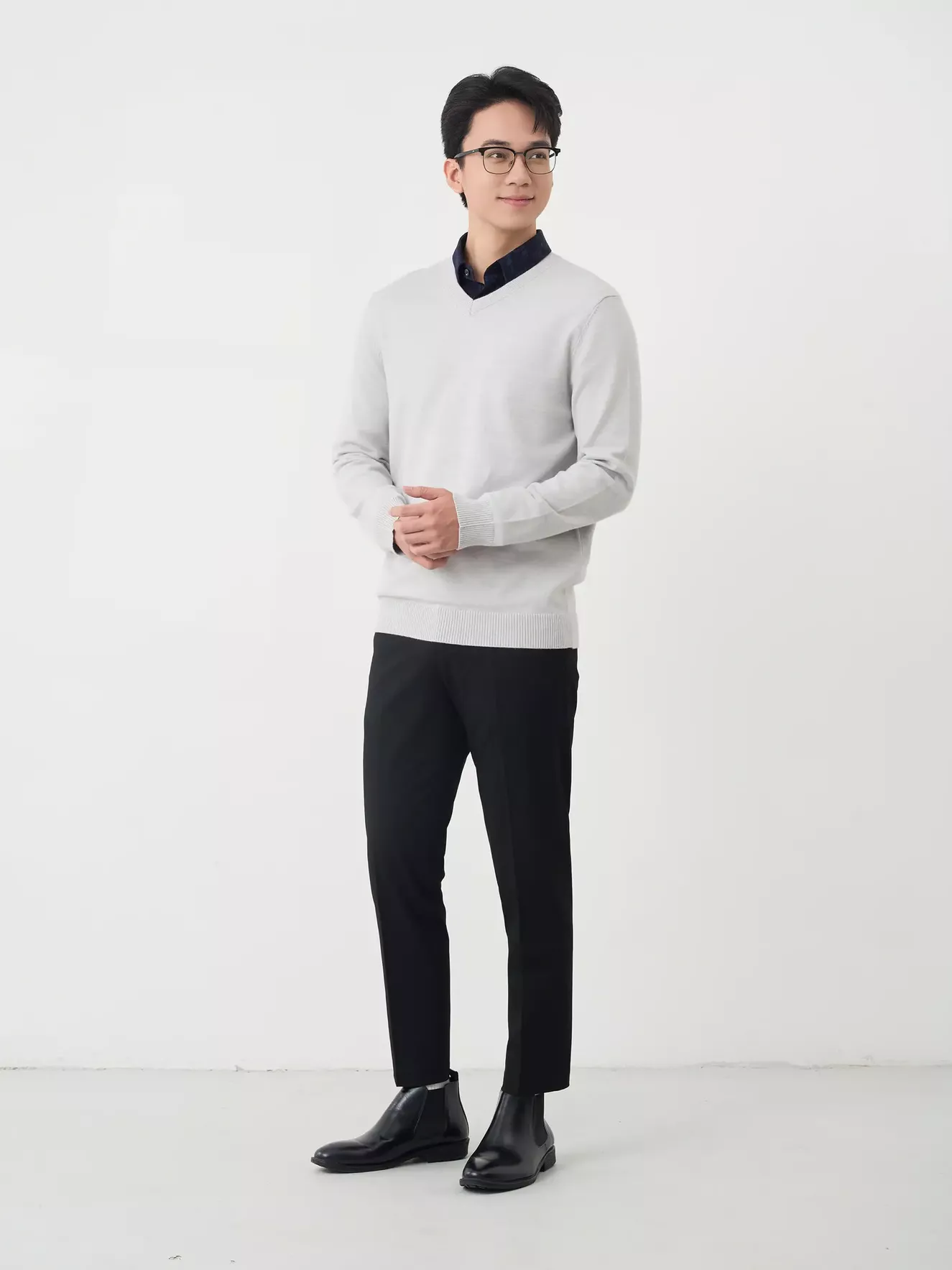 Quần Tây Nam 5S Fashion Phom Smart fit Trơn Basic M0QAU25034