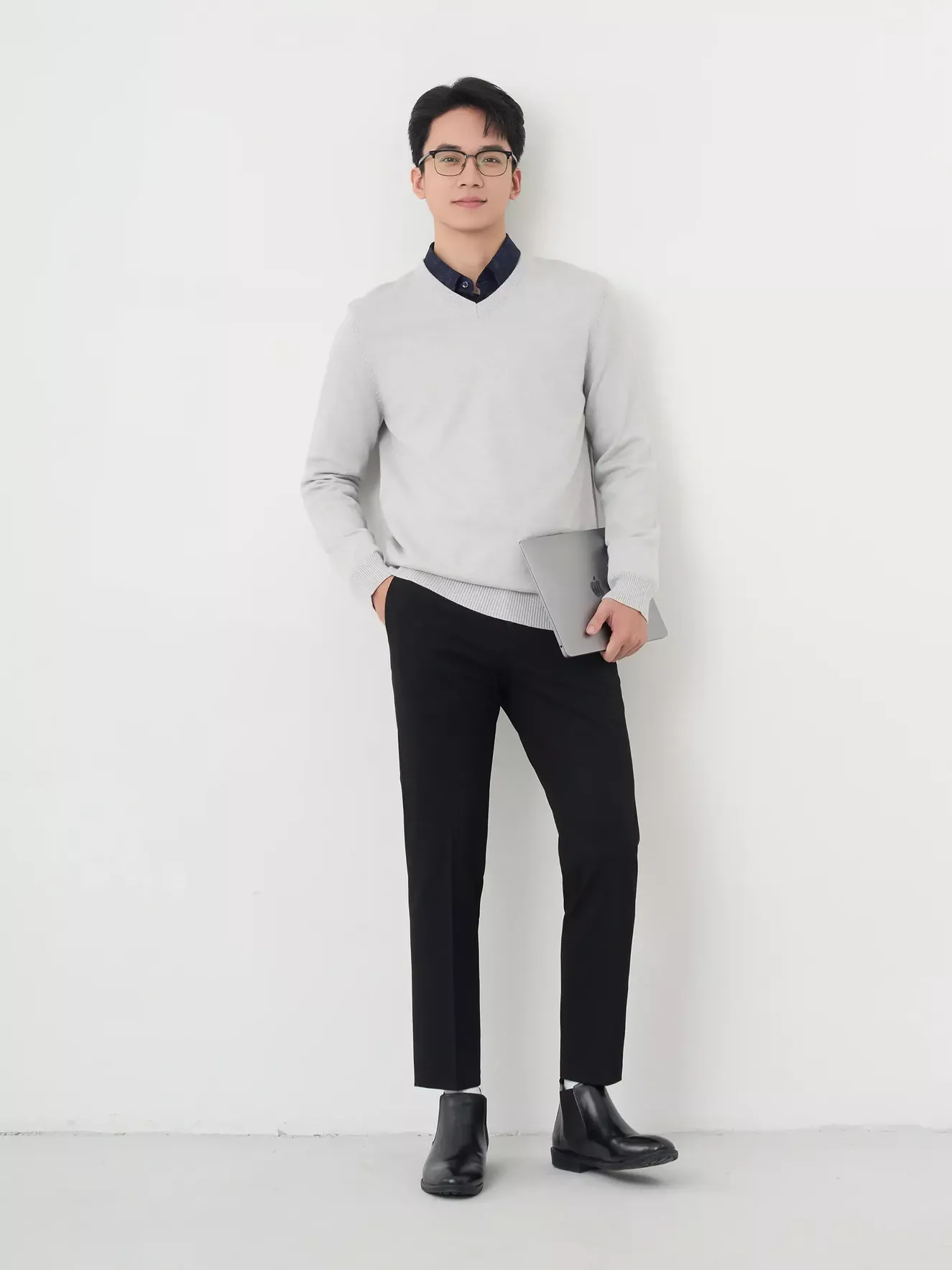 Quần Tây Nam 5S Fashion Phom Smart fit Trơn Basic M0QAU25034