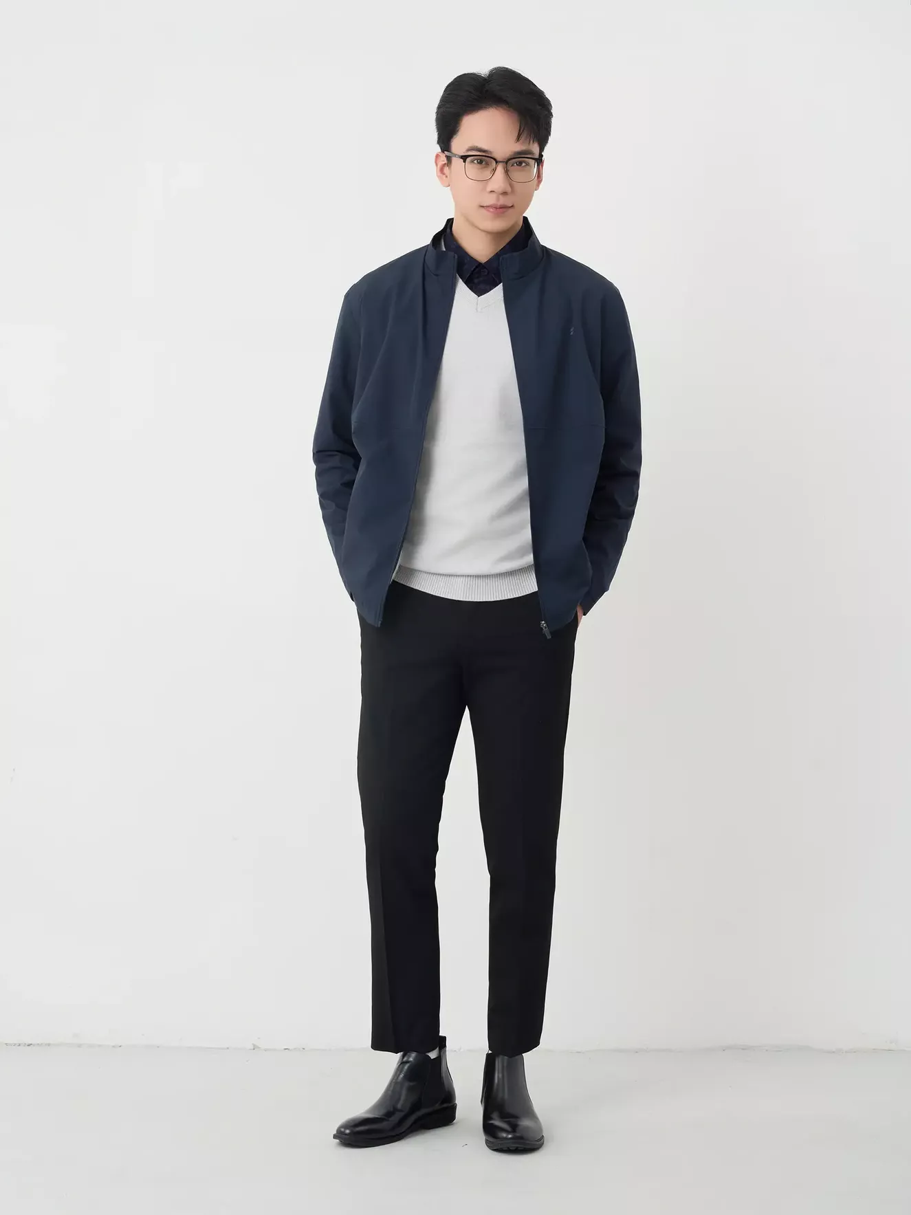 Quần Tây Nam 5S Fashion Phom Smart fit Trơn Basic M0QAU25034