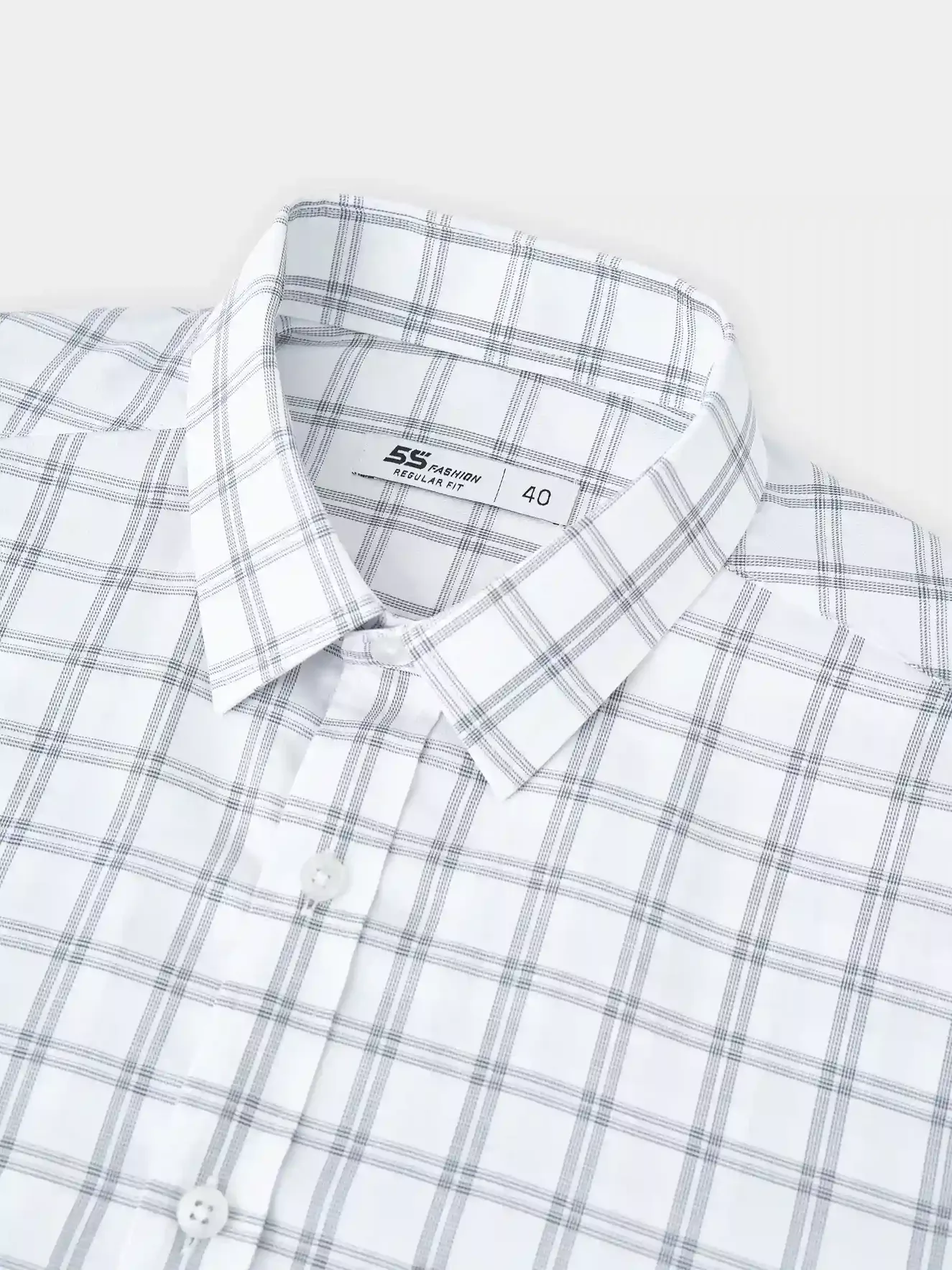 Áo Sơ Mi Nam Ngắn Tay 5S Fashion Kẻ Ô Phom Regular M0ASC26062