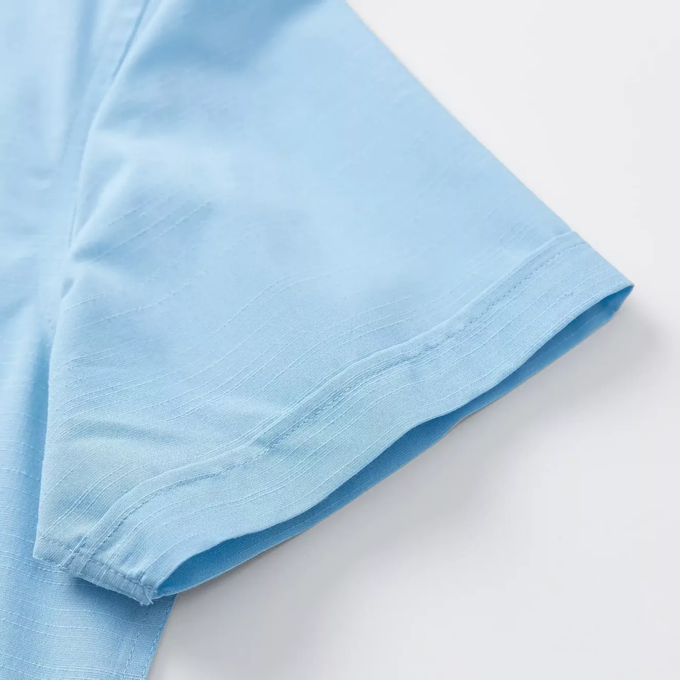 Áo Sơ Mi Nam Ngắn Tay 5S Fashion Xanh Aqua ASC24068