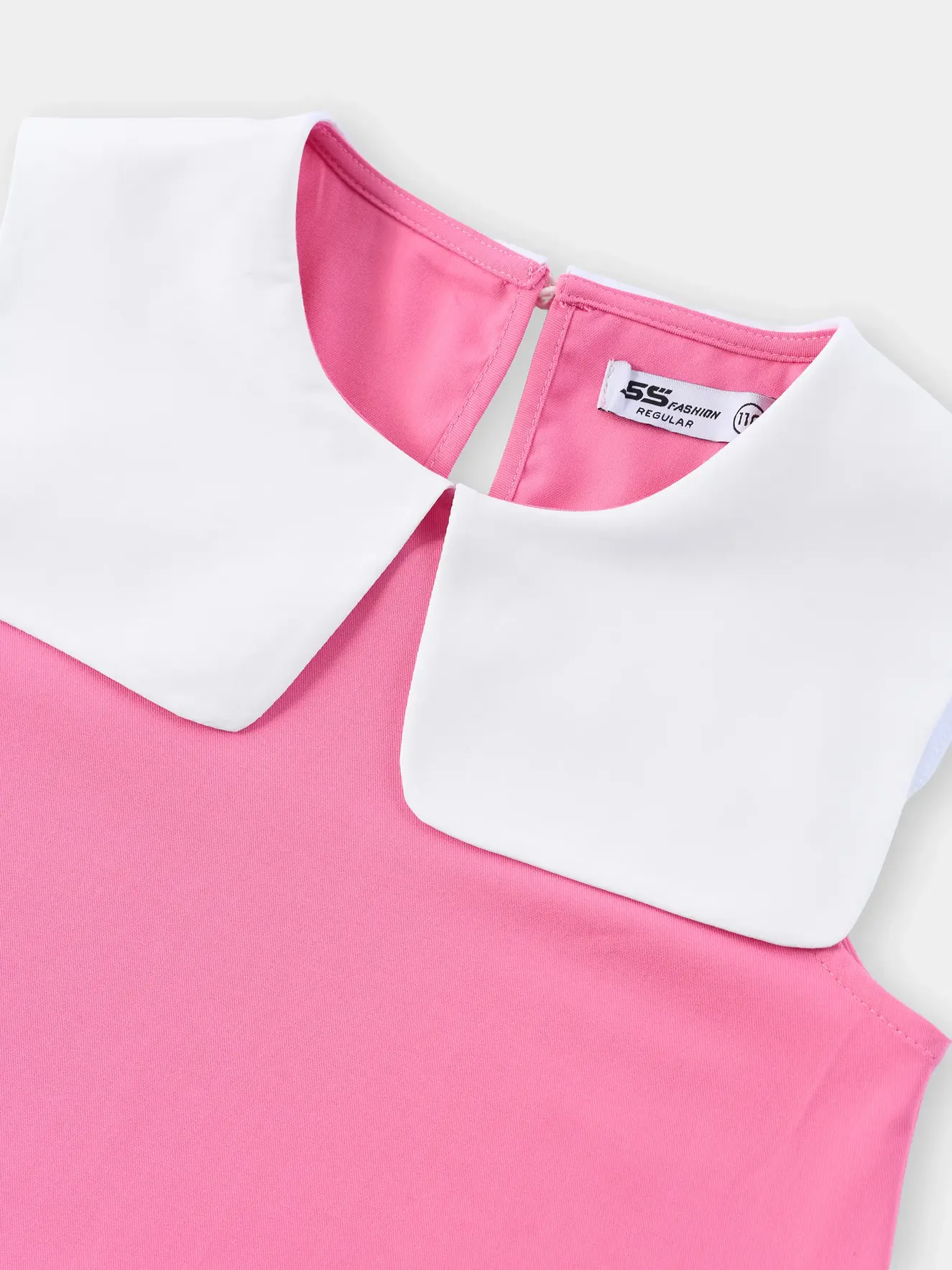 Váy Sát Nách Bé Gái 5S Fashion Cổ Sen Phối Dễ Thương G0VAY26009