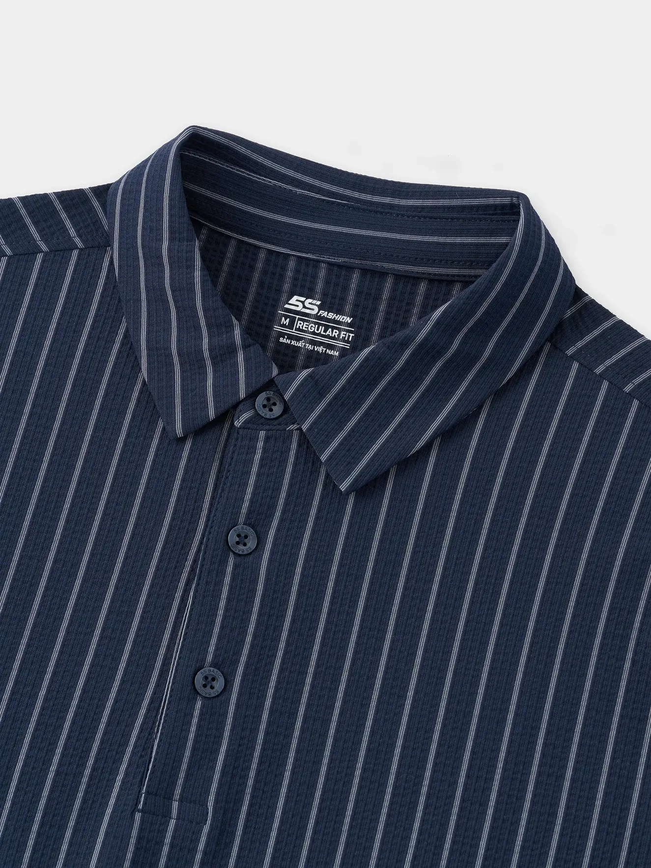 Áo Polo Nam 5S Fashion Kẻ Sọc Lịch Lãm Phom Regular M0APC26062