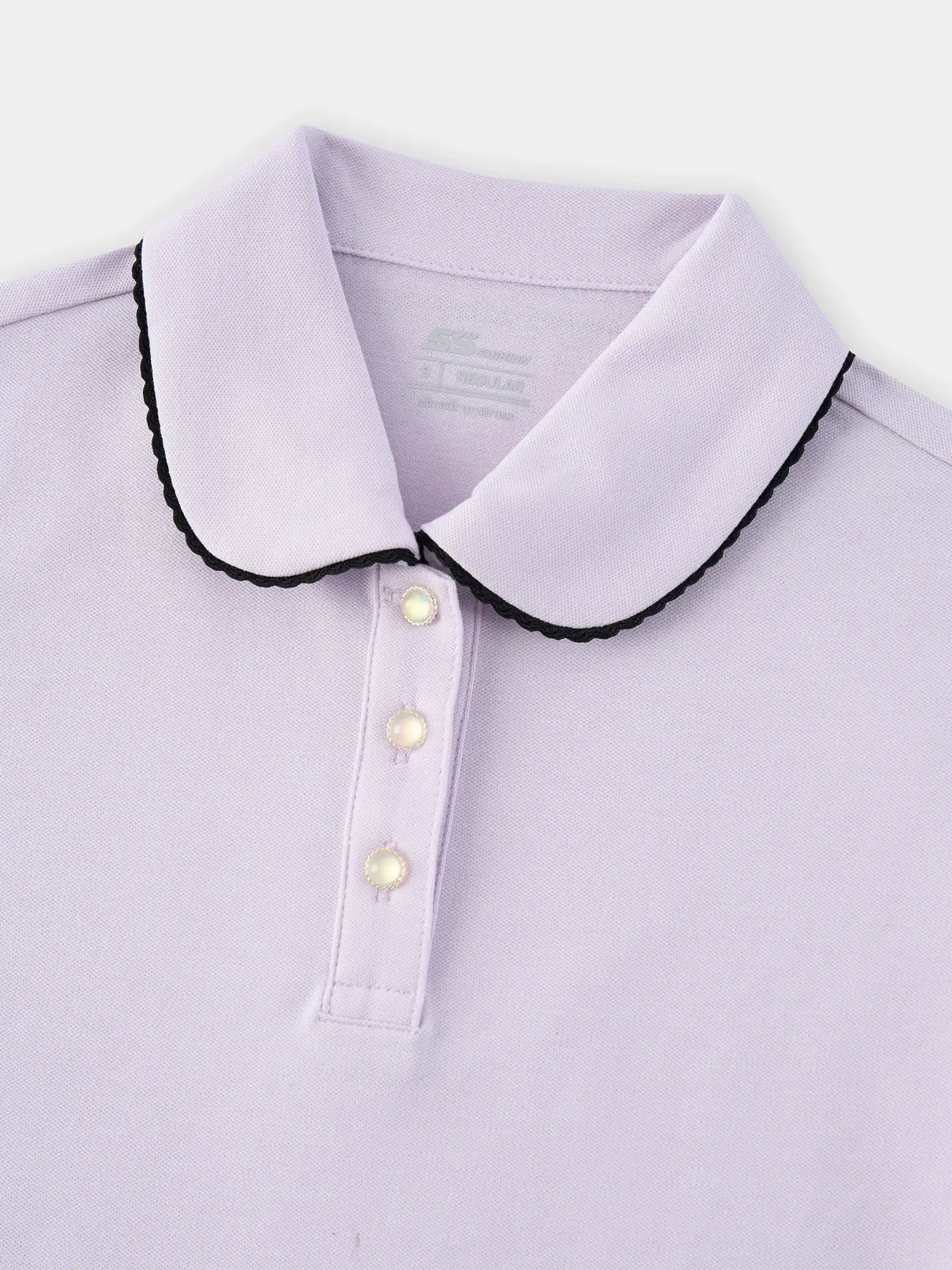 Áo Polo Nữ Cổ Cách Điệu 5S Fashion Phom Regular W0APC26009