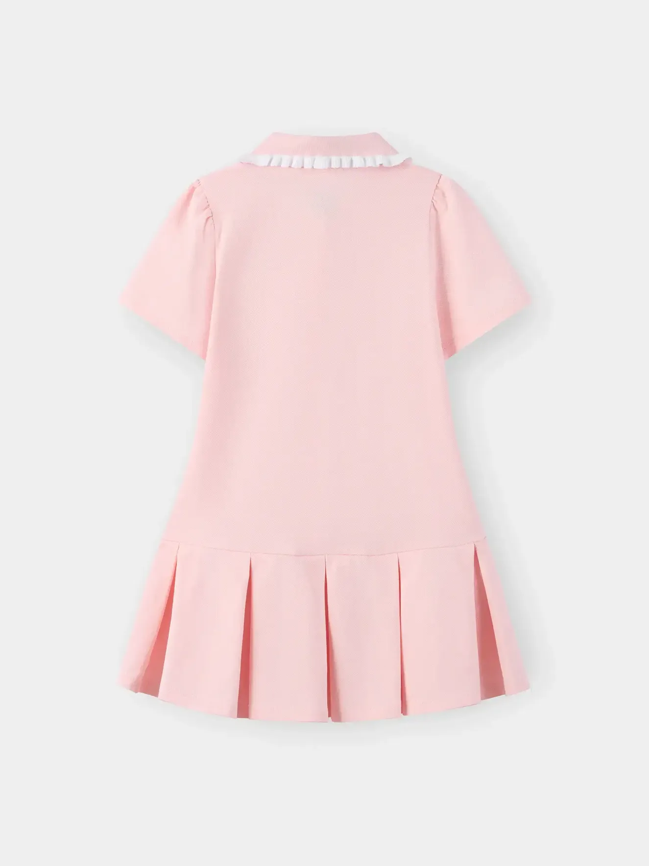 Váy Liền Bé Gái 5S Fashion Xếp Ly Cổ Polo G0VAY26002