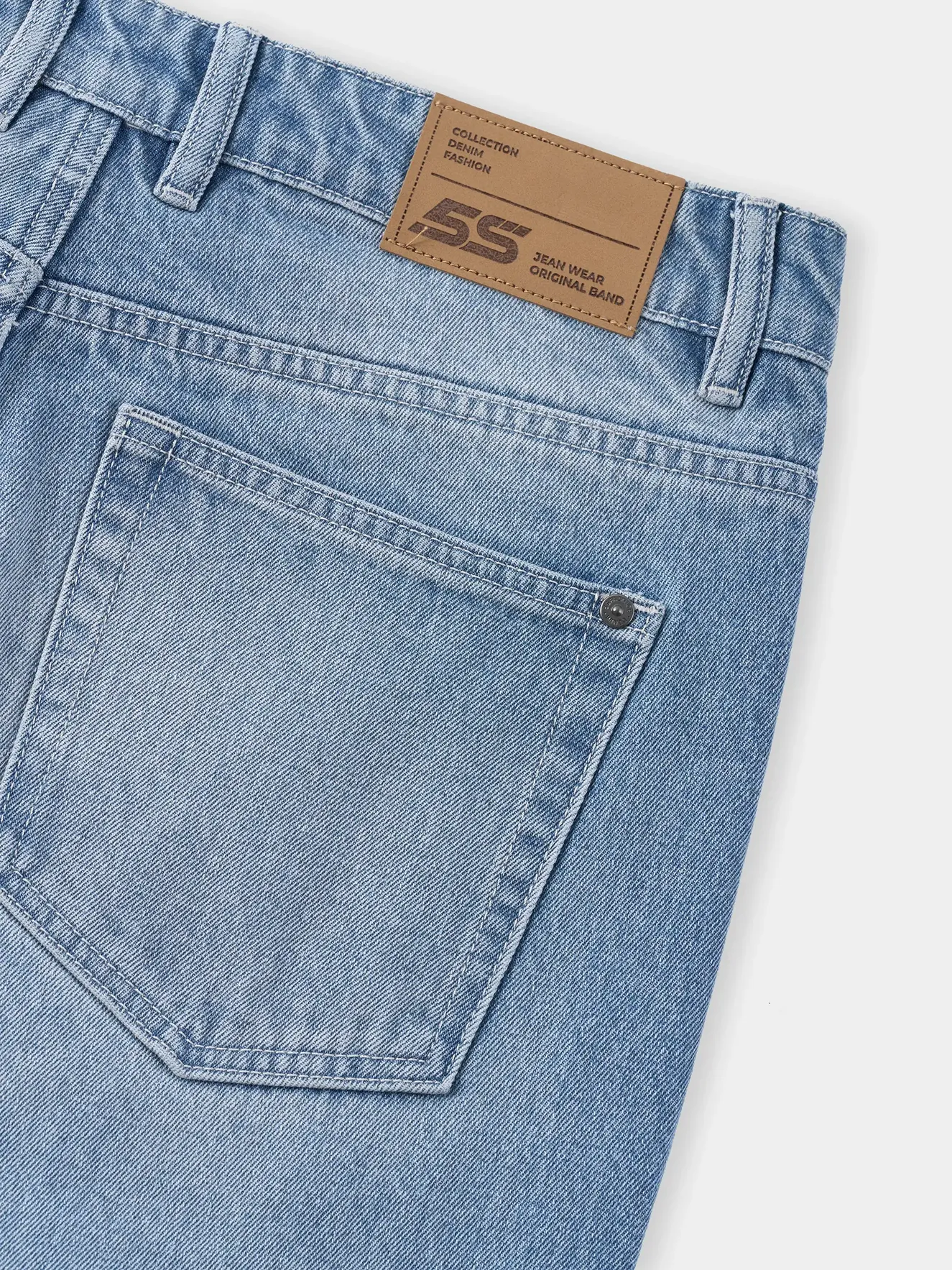 Quần Jean Nam 5S Fashion Phom Regular Basic M0QJE26015