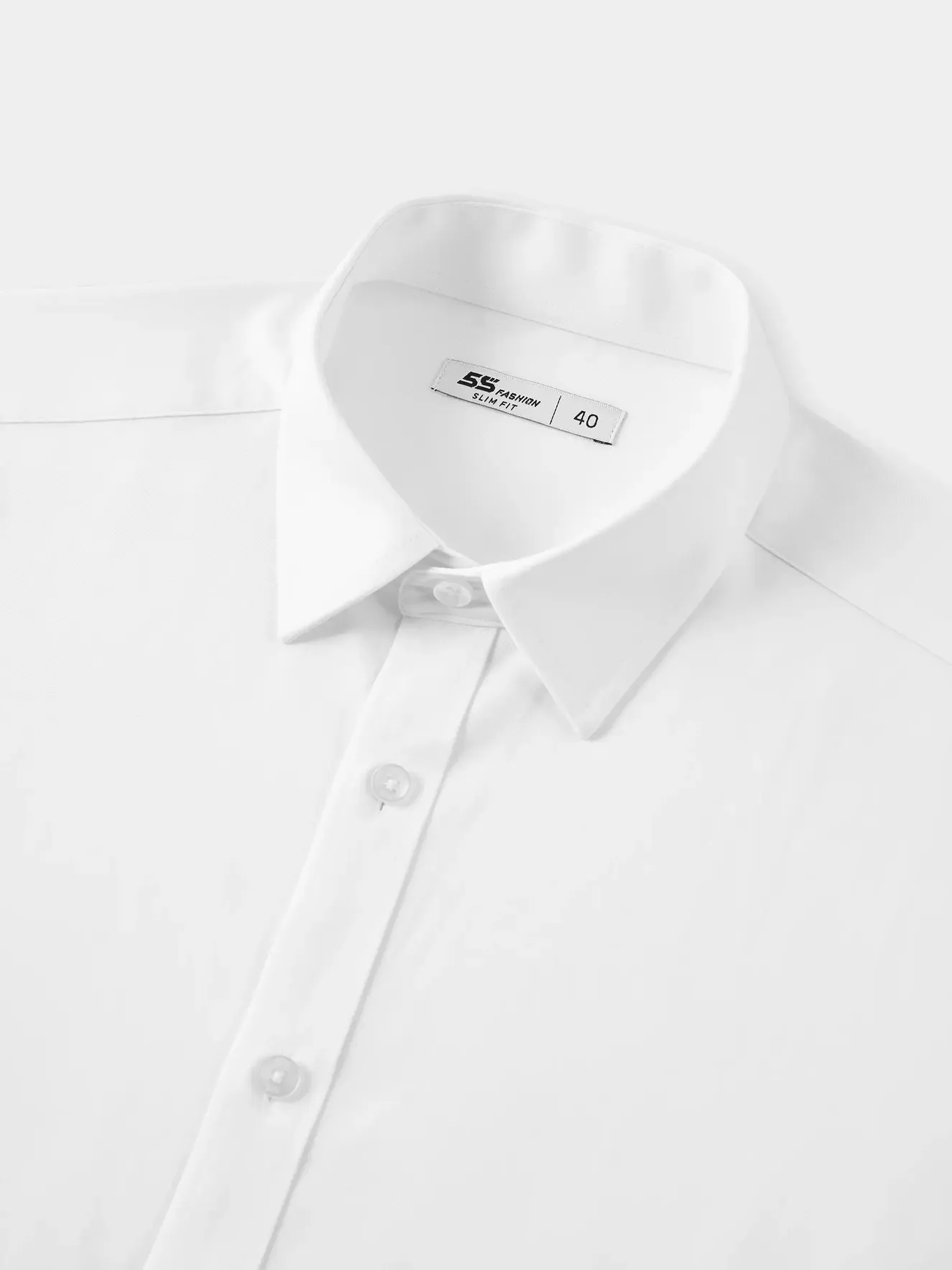 Áo Sơ Mi Nam 5S Fashion Màu Trắng Phom Slimfit M0ASM25018