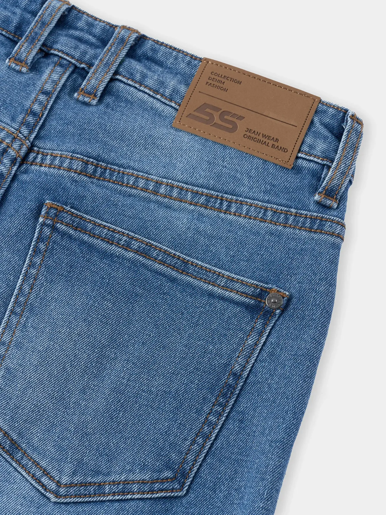 Quần Jean Nam 5S Fashion Phom Slimfit Trẻ Trung M0QJE25007