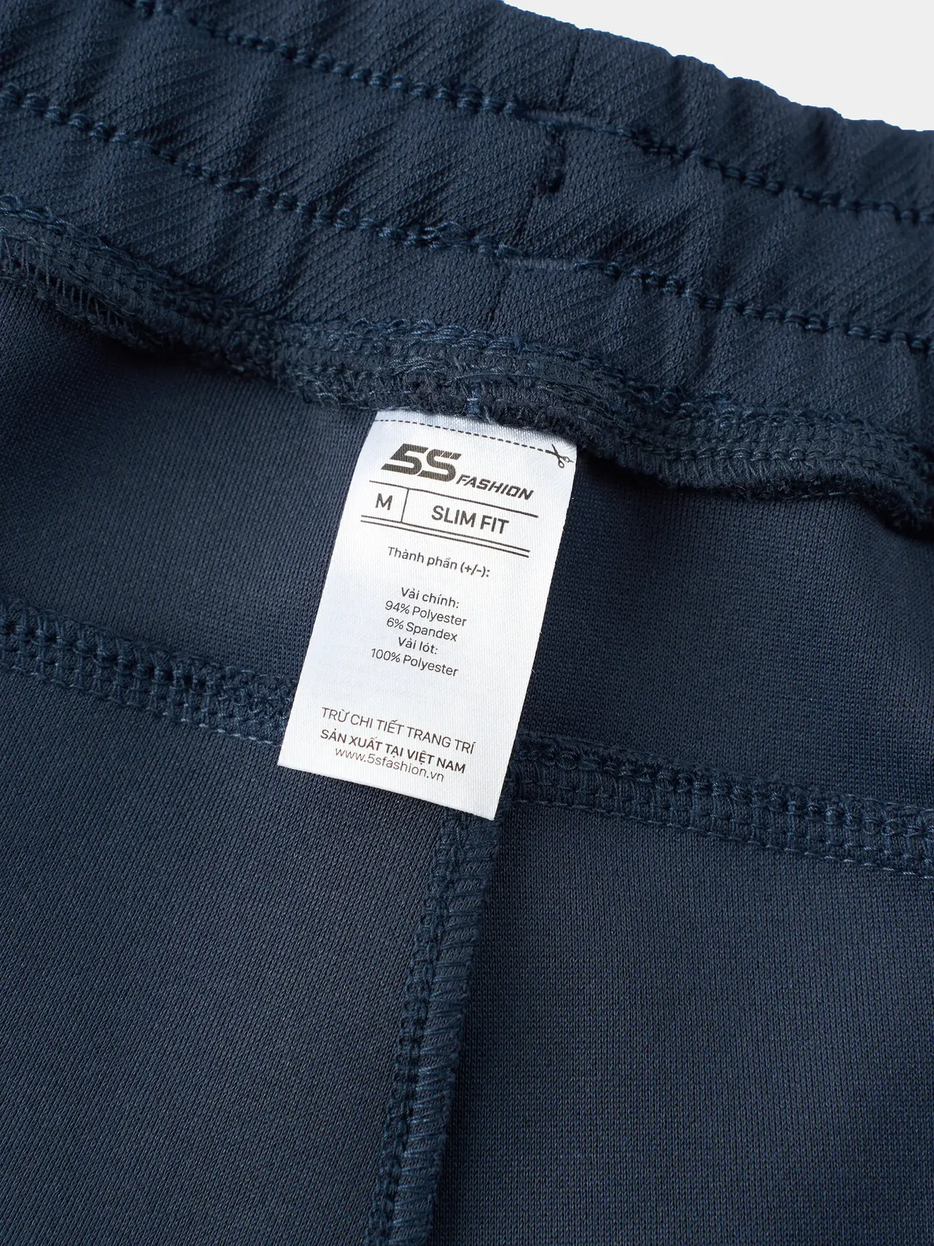 Quần Nỉ Nam 5S FASHION Cạp Chun Trơn Basic Phom Slimfit MBQNI26029
