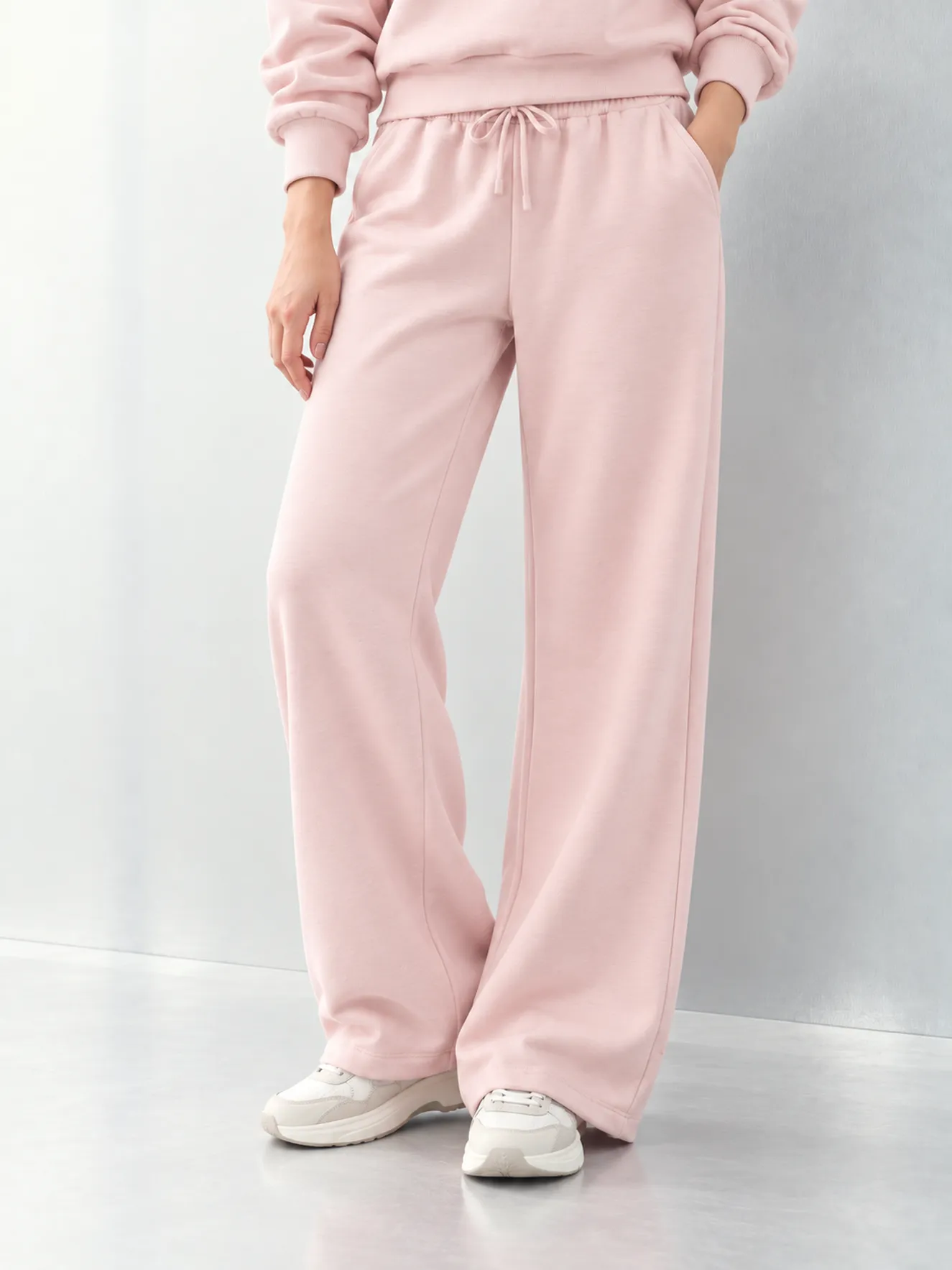 Bộ Nỉ Nữ Dài Tay 5S FASHION COZY CHIC S-SOFT Cổ Polo WBNI26017