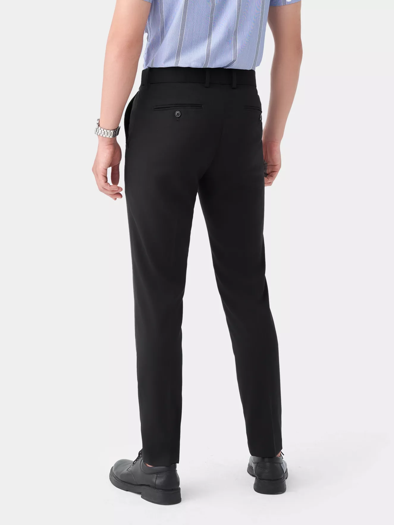 Quần Tây Nam 5S Fashion Cạp Tăng Đơ Slimfit QAU23017