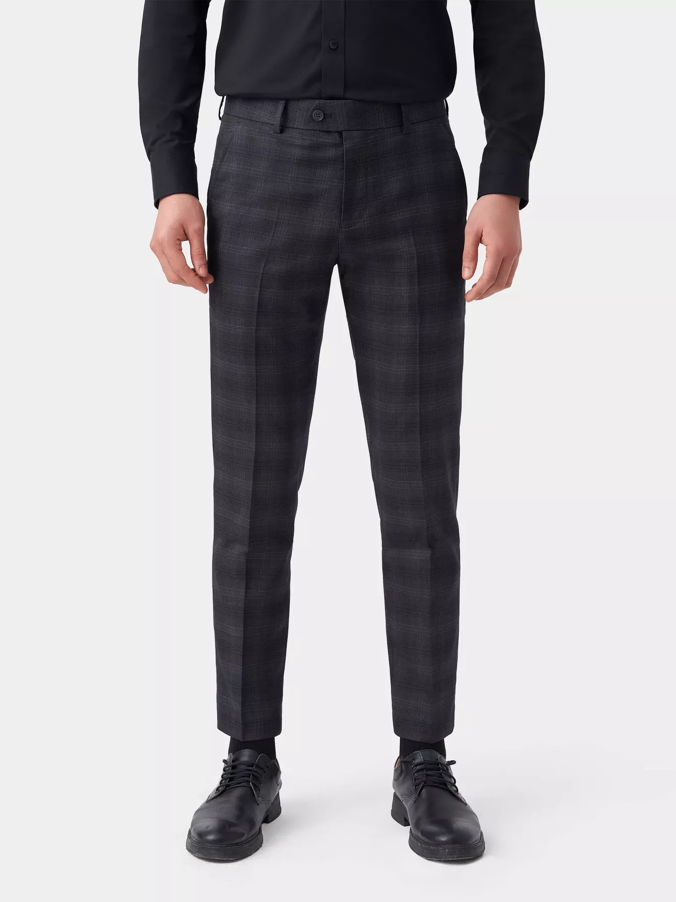 Quần Tây Nam 5S Fashion Dệt Kẻ Caro Slimfit QAU23056