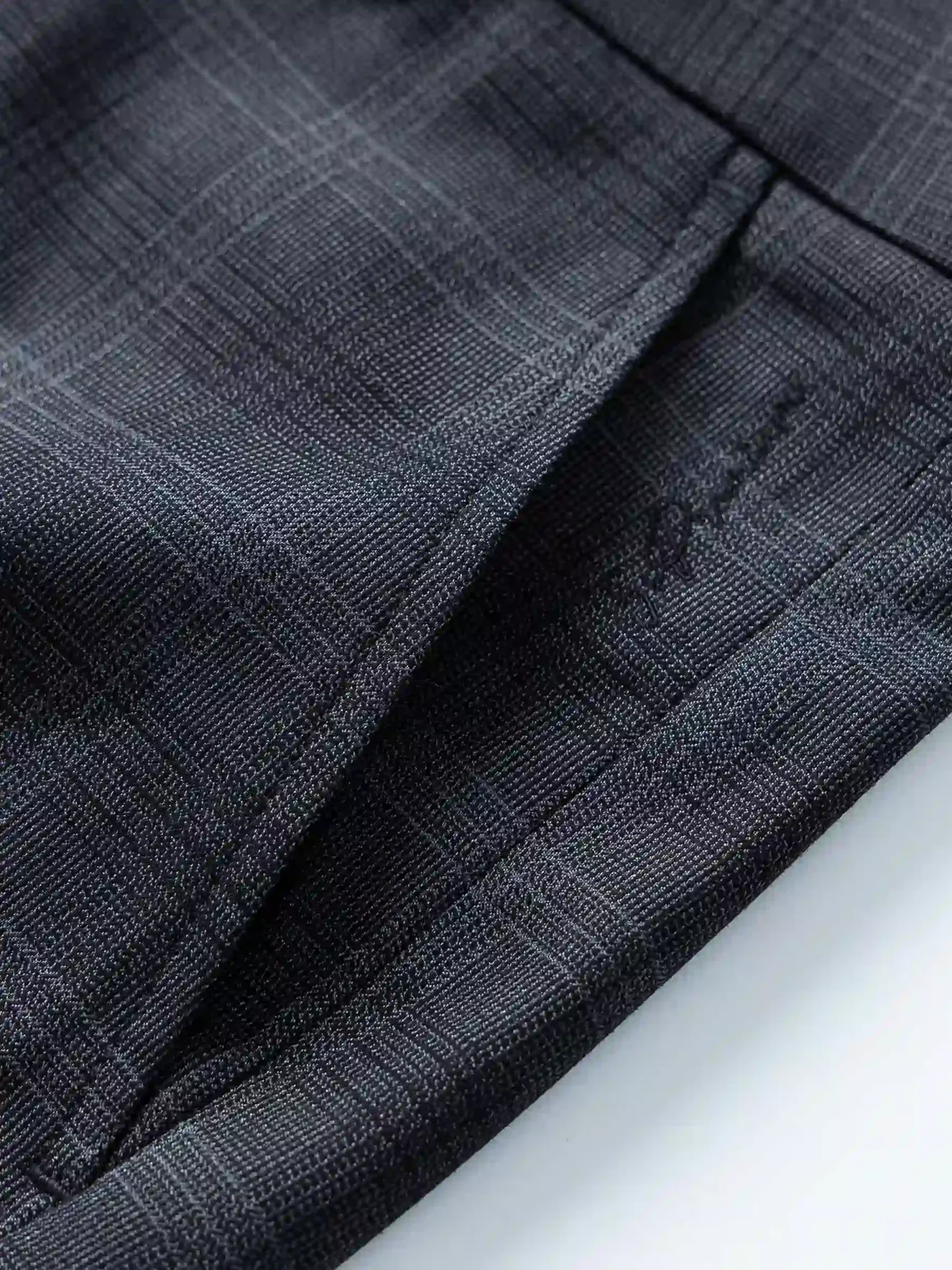 Quần Tây Nam 5S Fashion Dệt Kẻ Caro Slimfit QAU23056