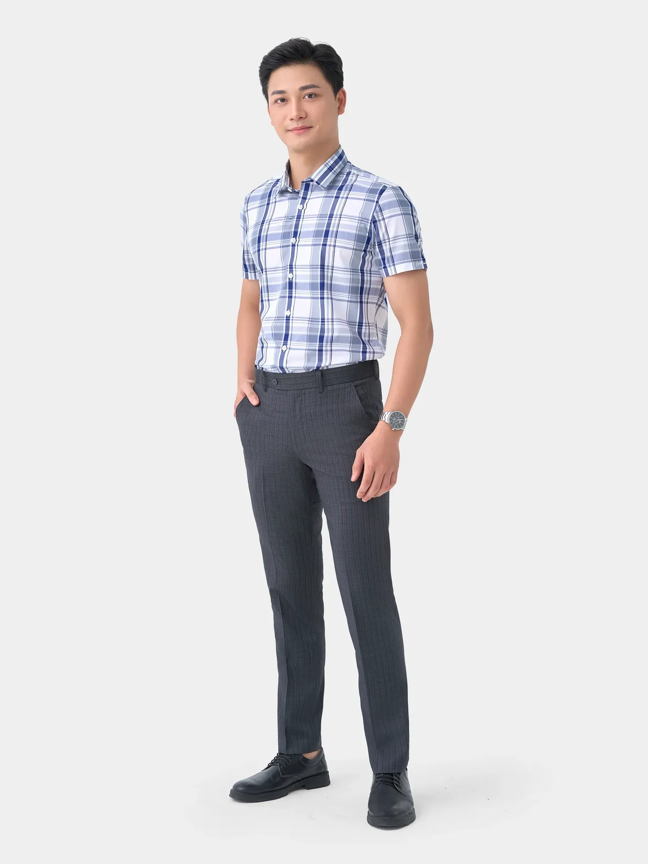 Quần Tây Nam 5S Fashion Form Regular Fit QAU23012