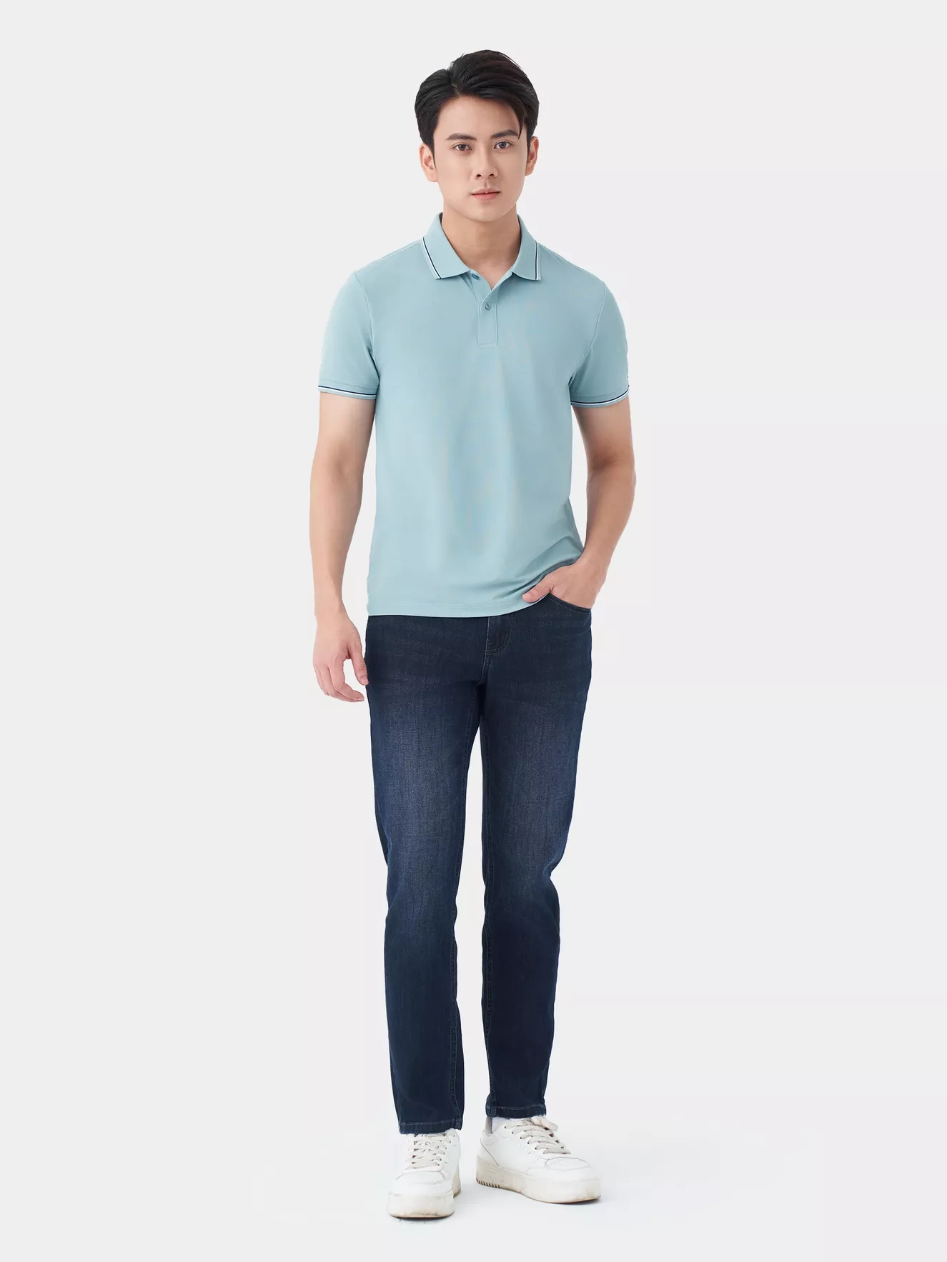 Quần Jean Nam 5S Fashion Phom Slimfit QBD23023