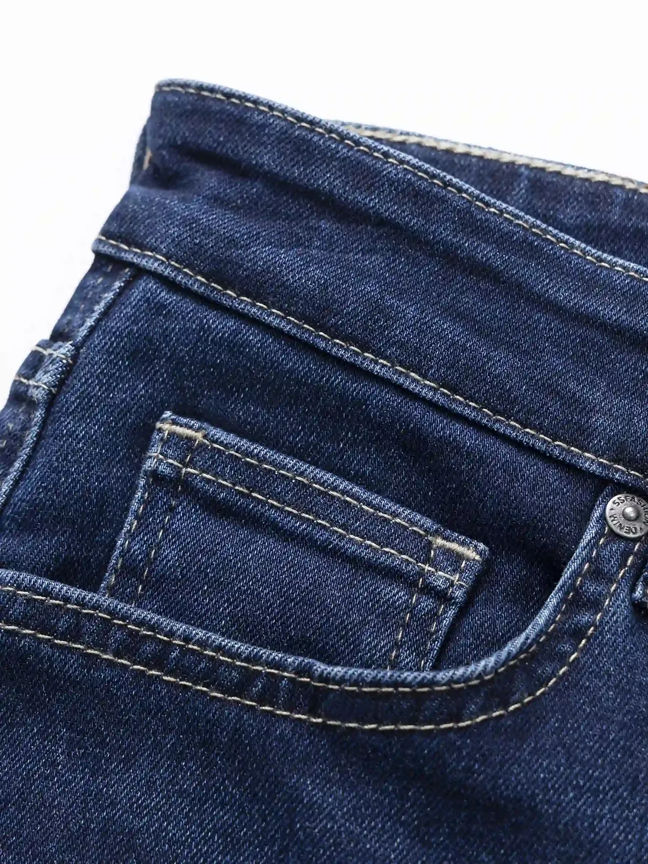 Quần Jean Nam 5S Fashion Trơn Basic Slimfit QBD23027