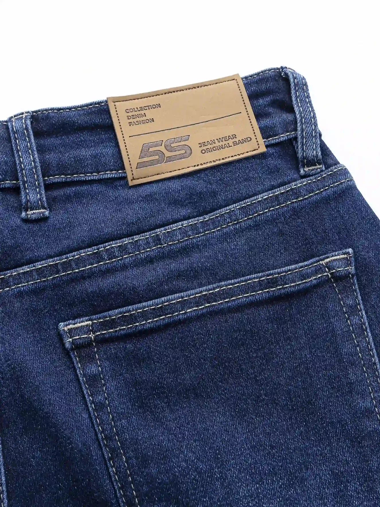 Quần Jean Nam 5S Fashion Trơn Basic Slimfit QBD23027