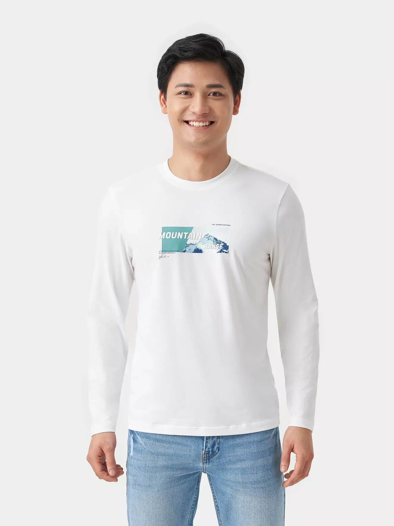 Áo Thun Nam Dài Tay Cổ Tròn 5S Fashion Slimfit ATO23009