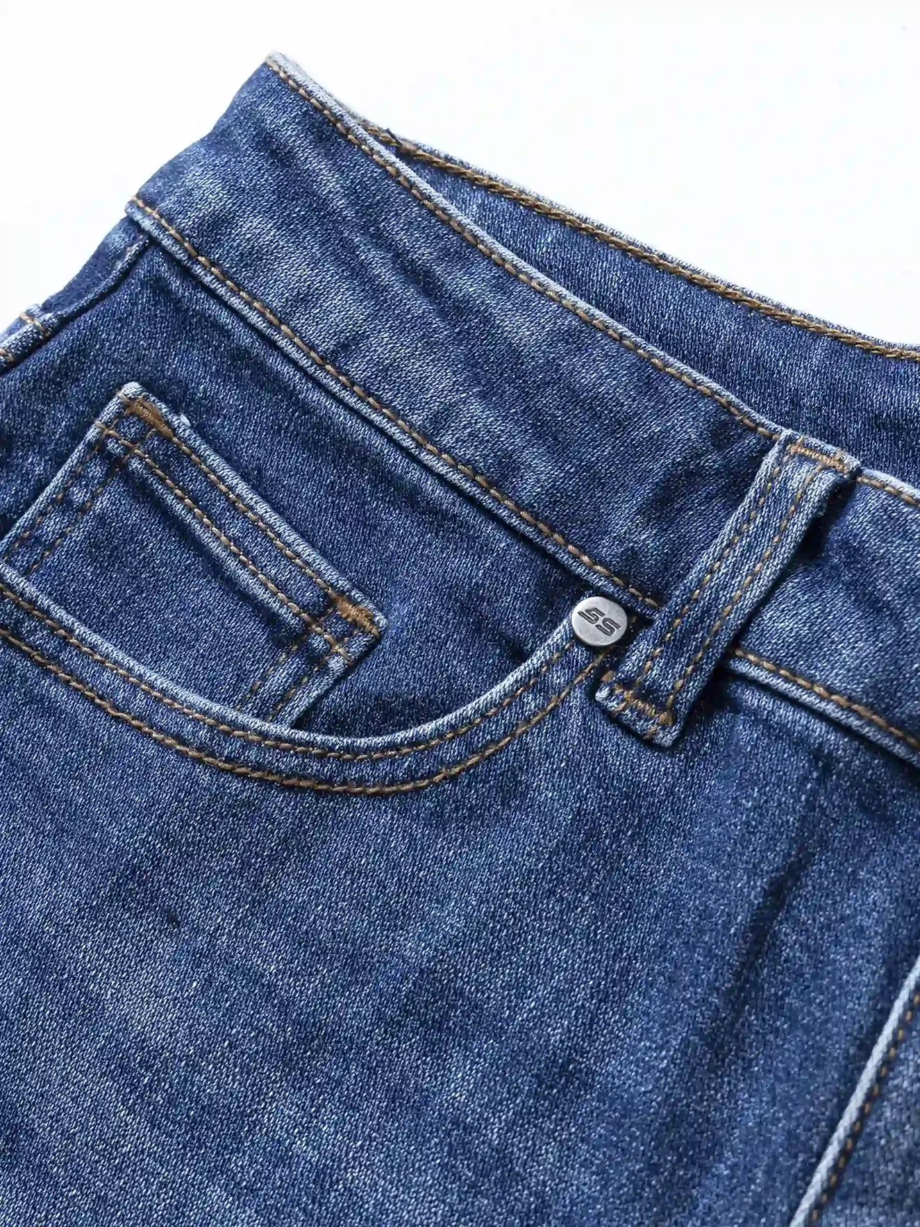 Quần Jean Nam 5S Fashion Màu Xanh Slimfit QBD23021