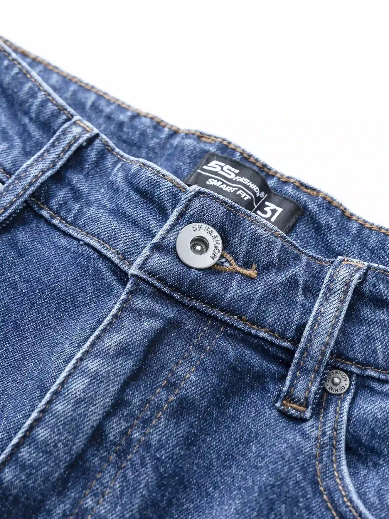 Quần Jean Nam Cotton 5S Fashion Phom Smart Fit QBD23026