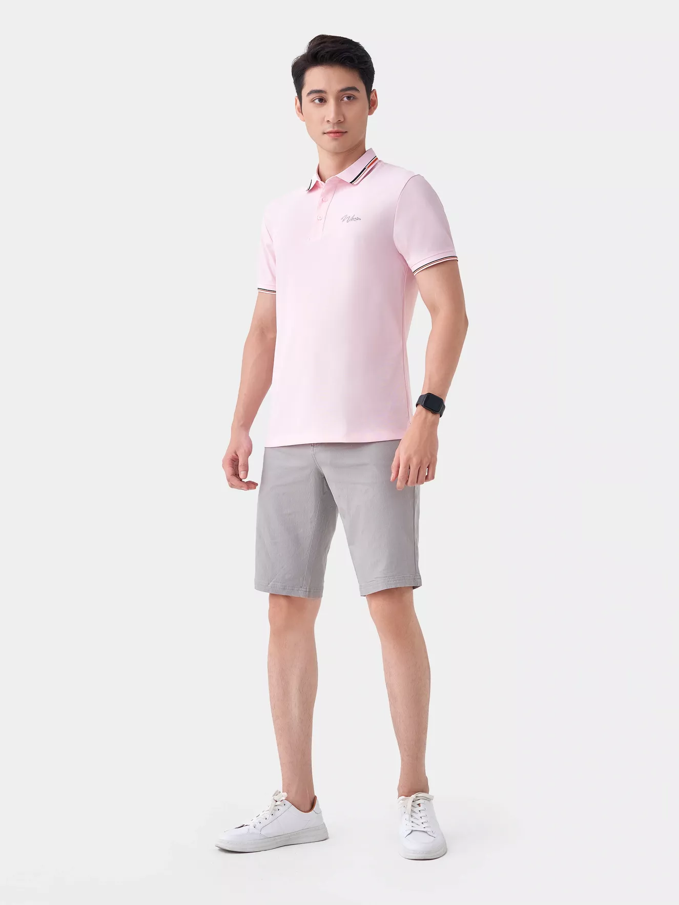 Áo Polo Nam 5S Fashion Thêu Chữ Slimfit APC23055