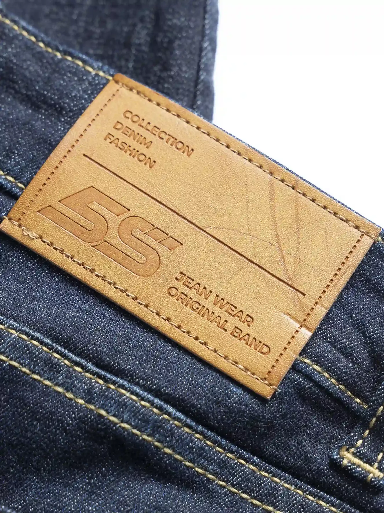 Quần Jean Nam 5S Fashion Cotton Trơn Slimfit QBD23010