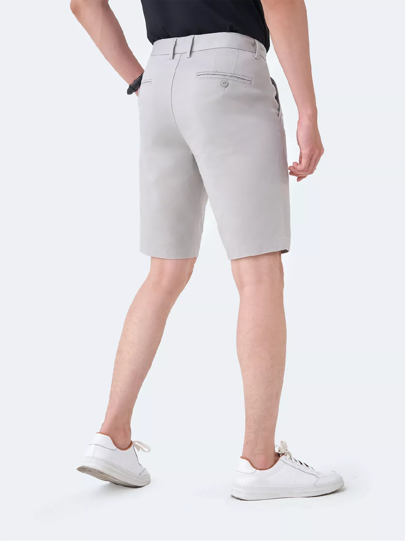 Quần Short Kaki Nam 5S Fashion Cạp Smart-waist Slimfit QSK23029
