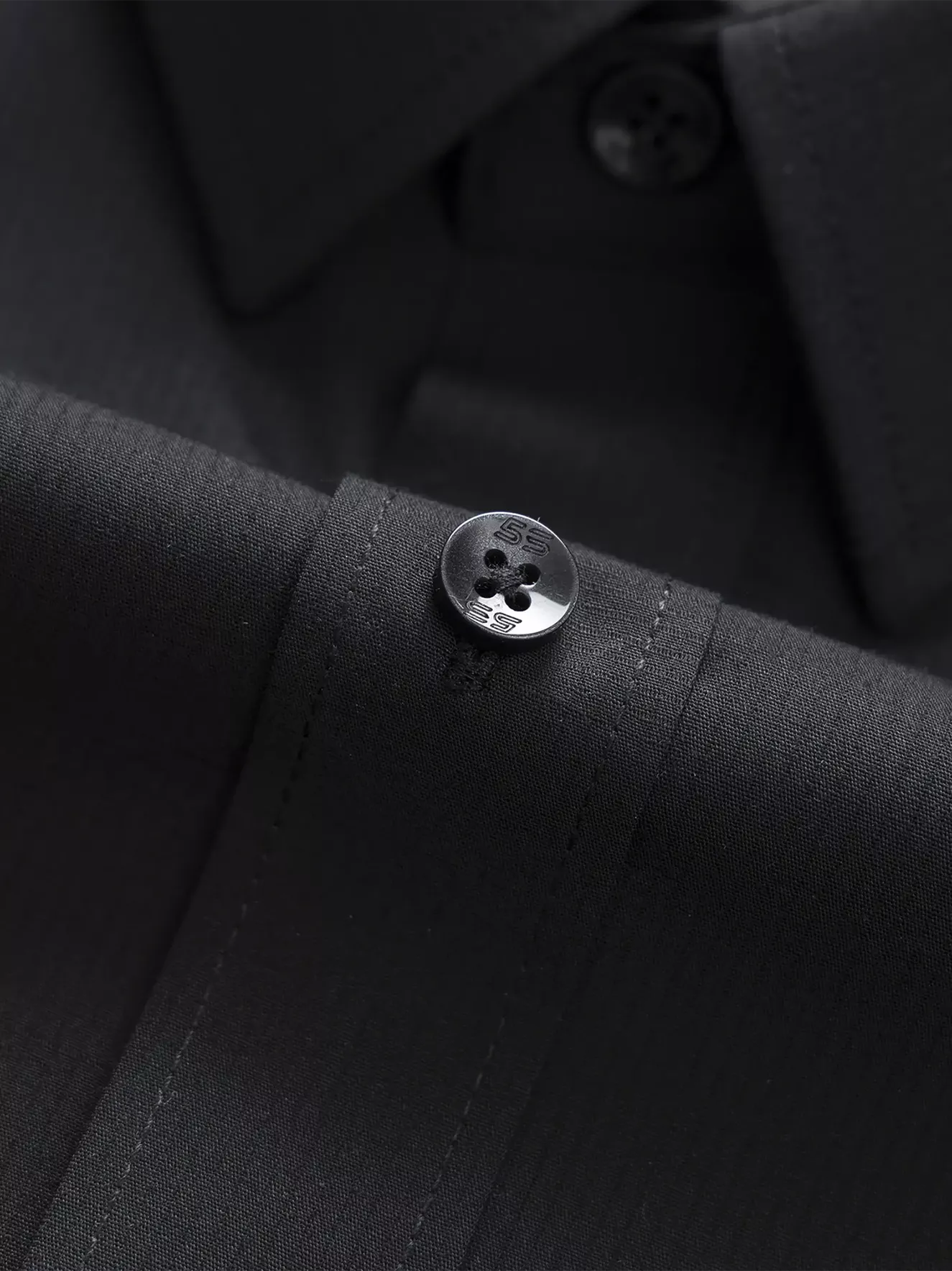 Áo Sơ Mi Nam Dài Tay 5S Fashion Màu Đen Slimfit SMD23192