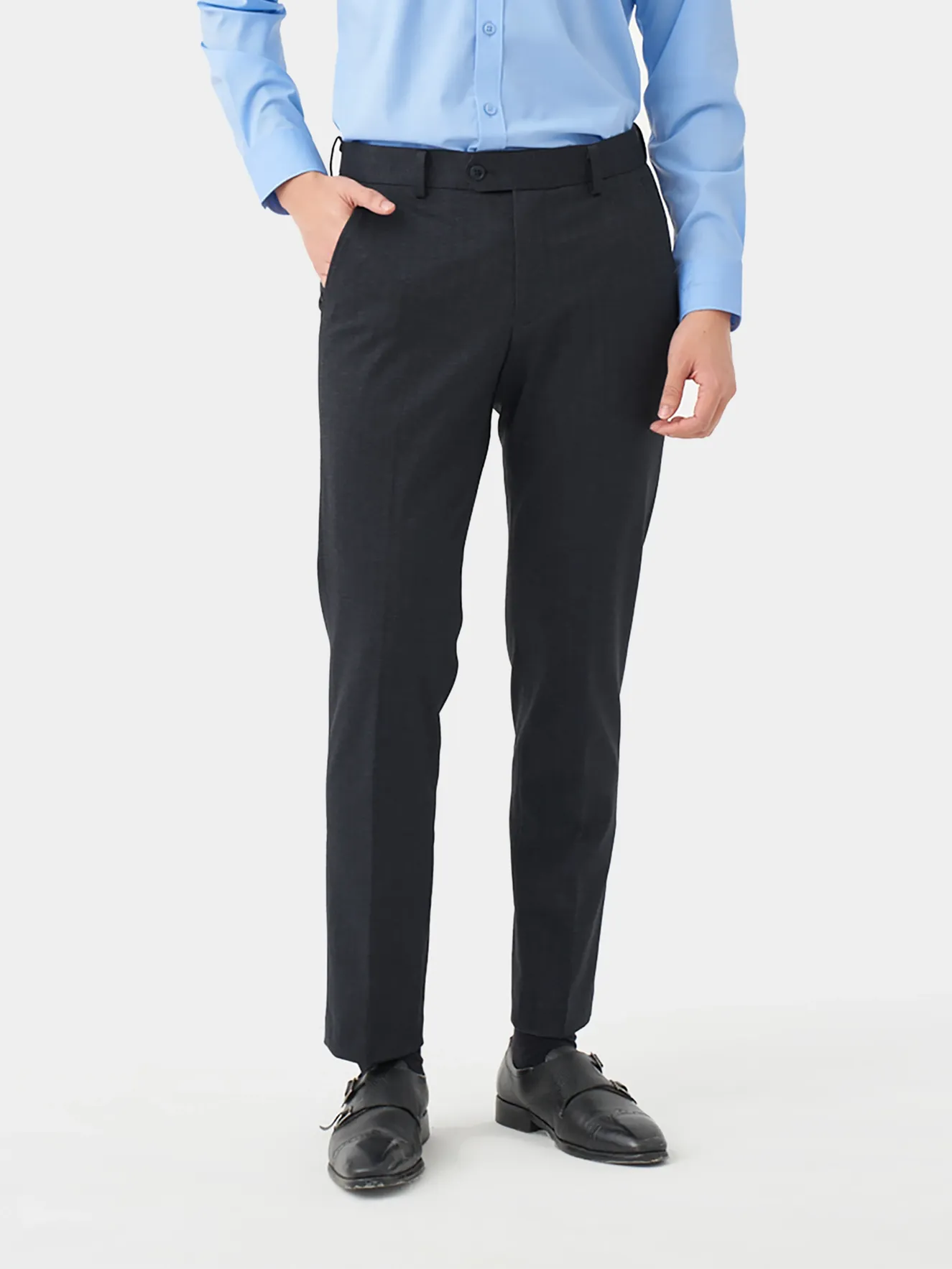 Quần Tây Nam 5S Fashion Melange Regular QAU23069