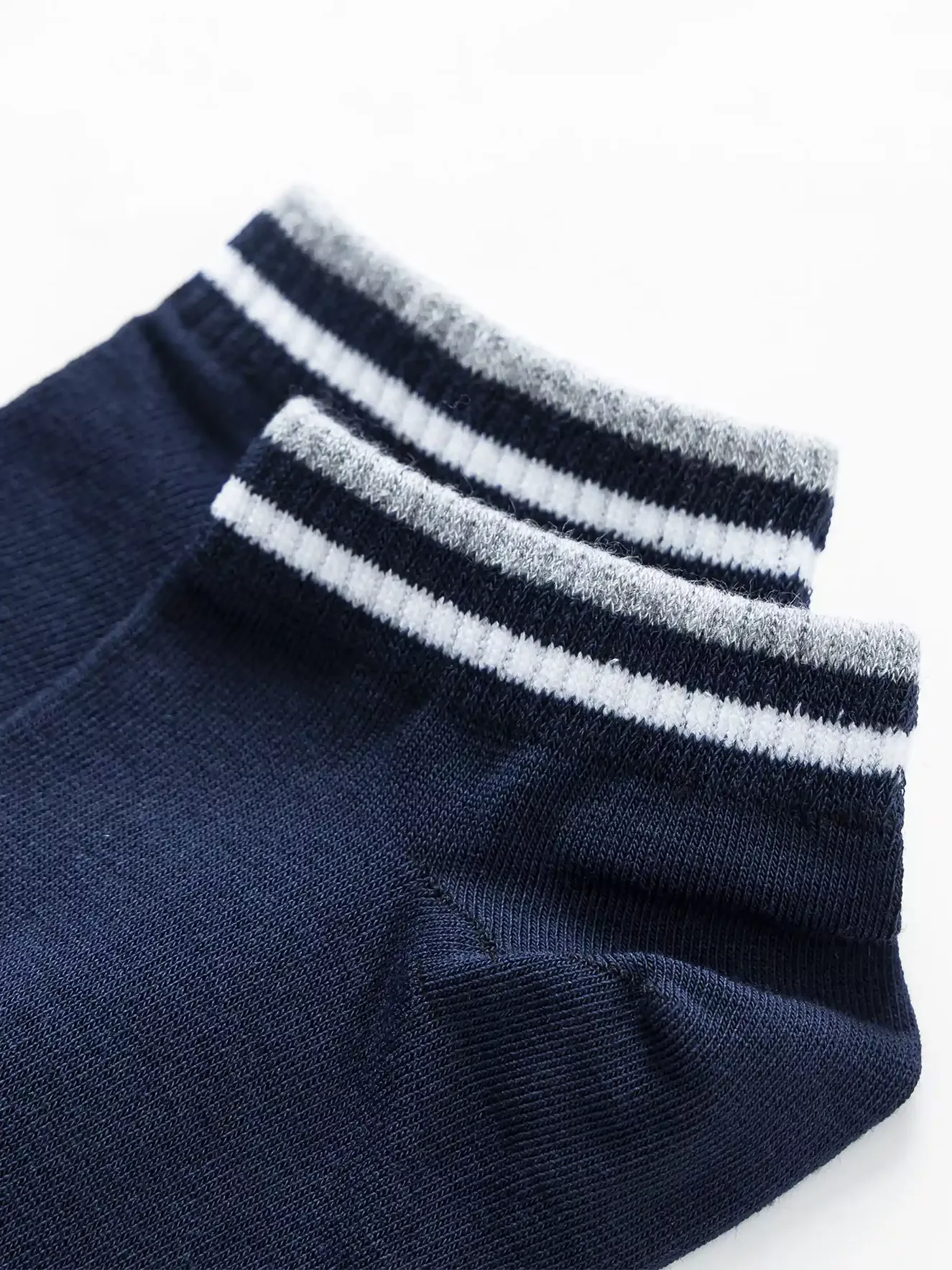 Tất Nam 5S Fashion Cổ Ngắn Dệt Kẻ Modal TAT23012