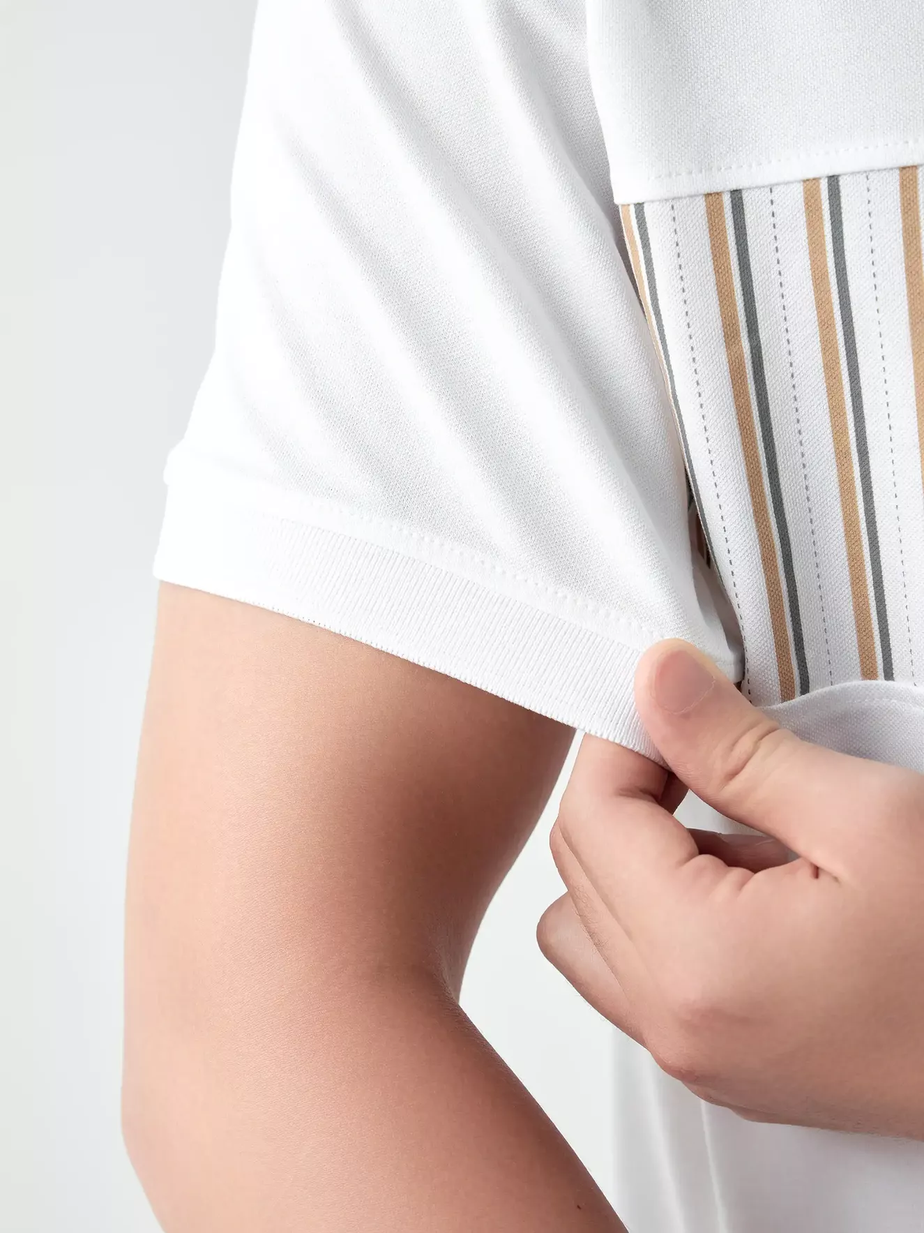 Áo Polo Nam 5S Fashion Phối Họa Tiết Casual APC24045