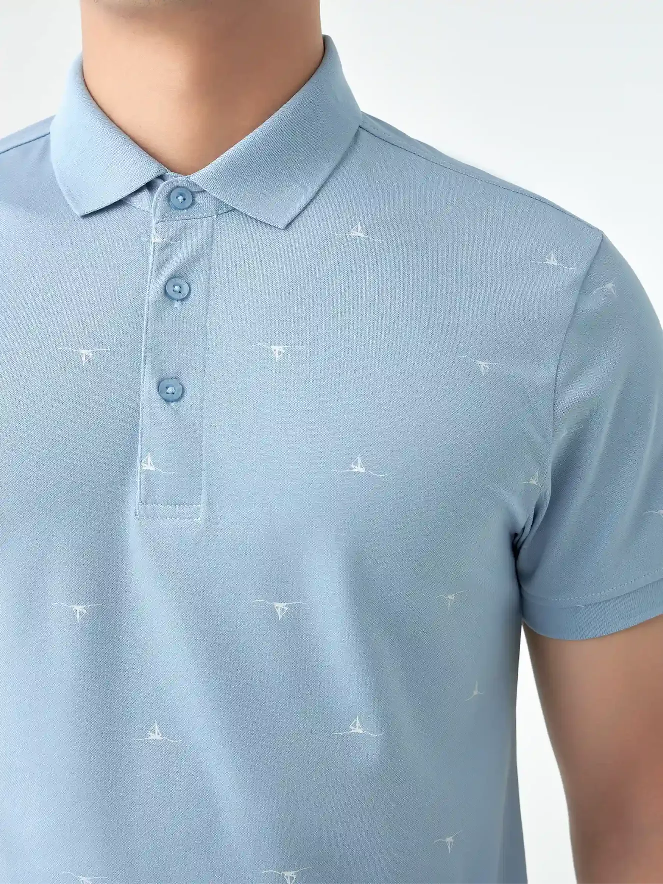 Áo Polo Nam 5S Fashion Họa Tiết Slimfit APC24052