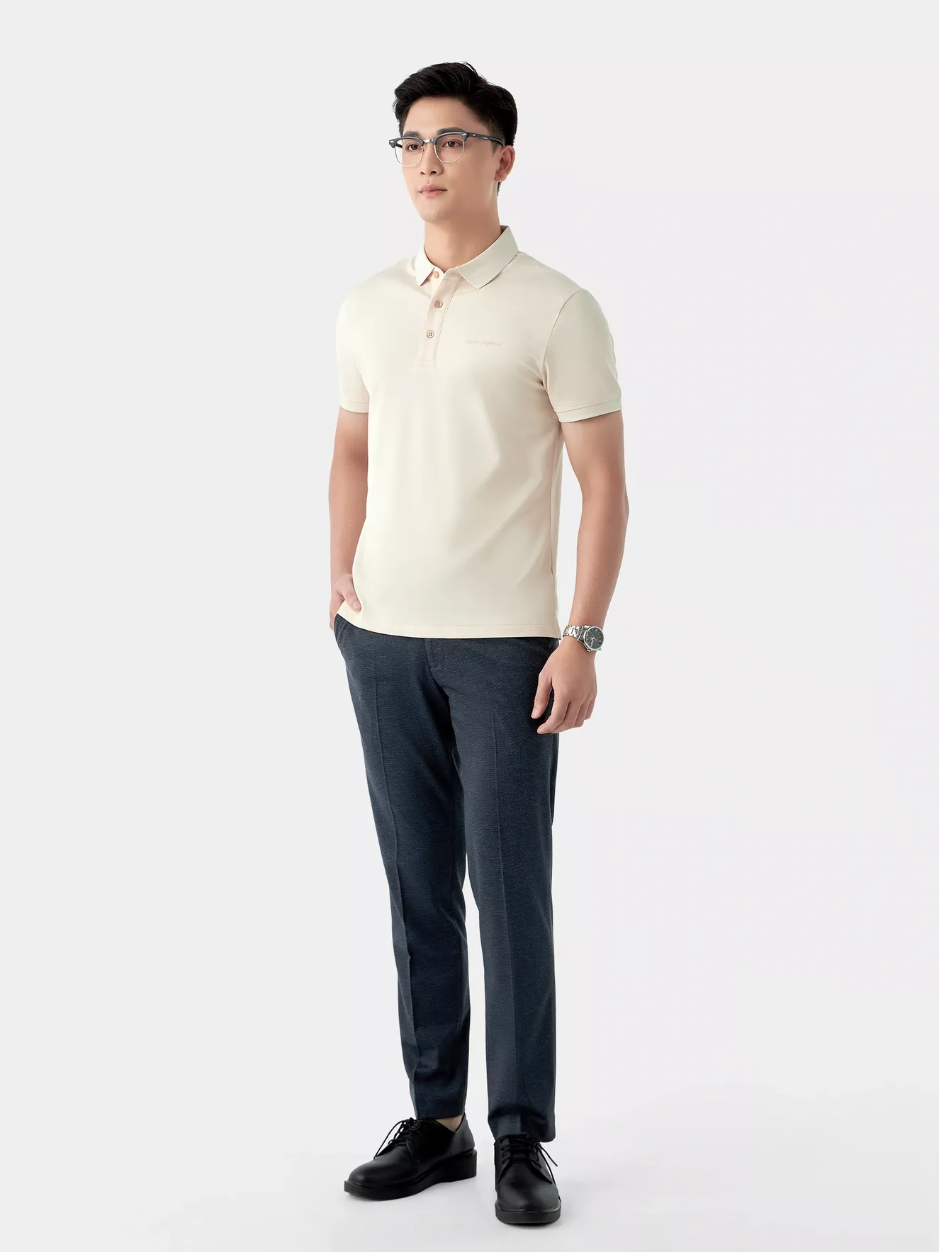 Áo Polo Nam 5S Fashion In Tràn APC24028