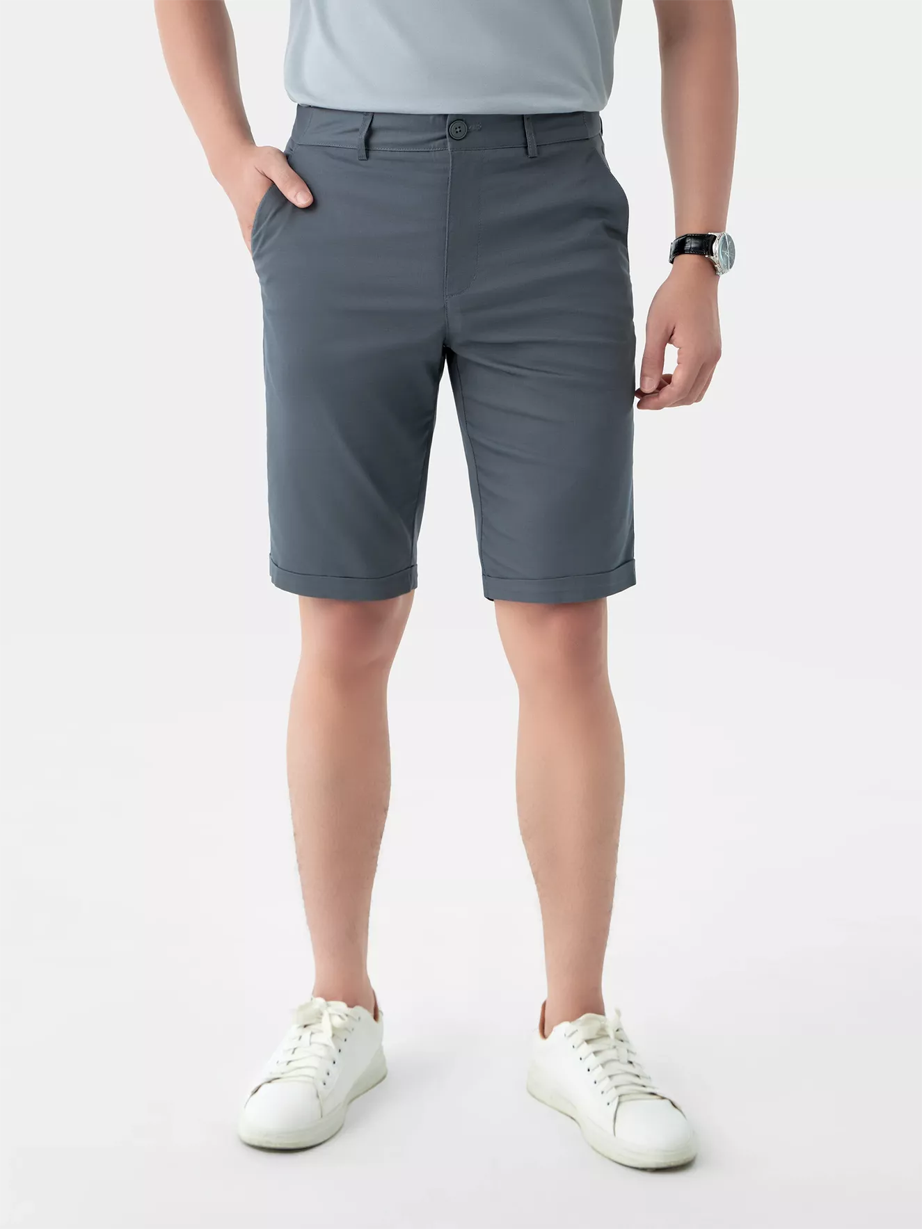 Quần Short Kaki Nam 5S Fashion Slimfit QSK24013
