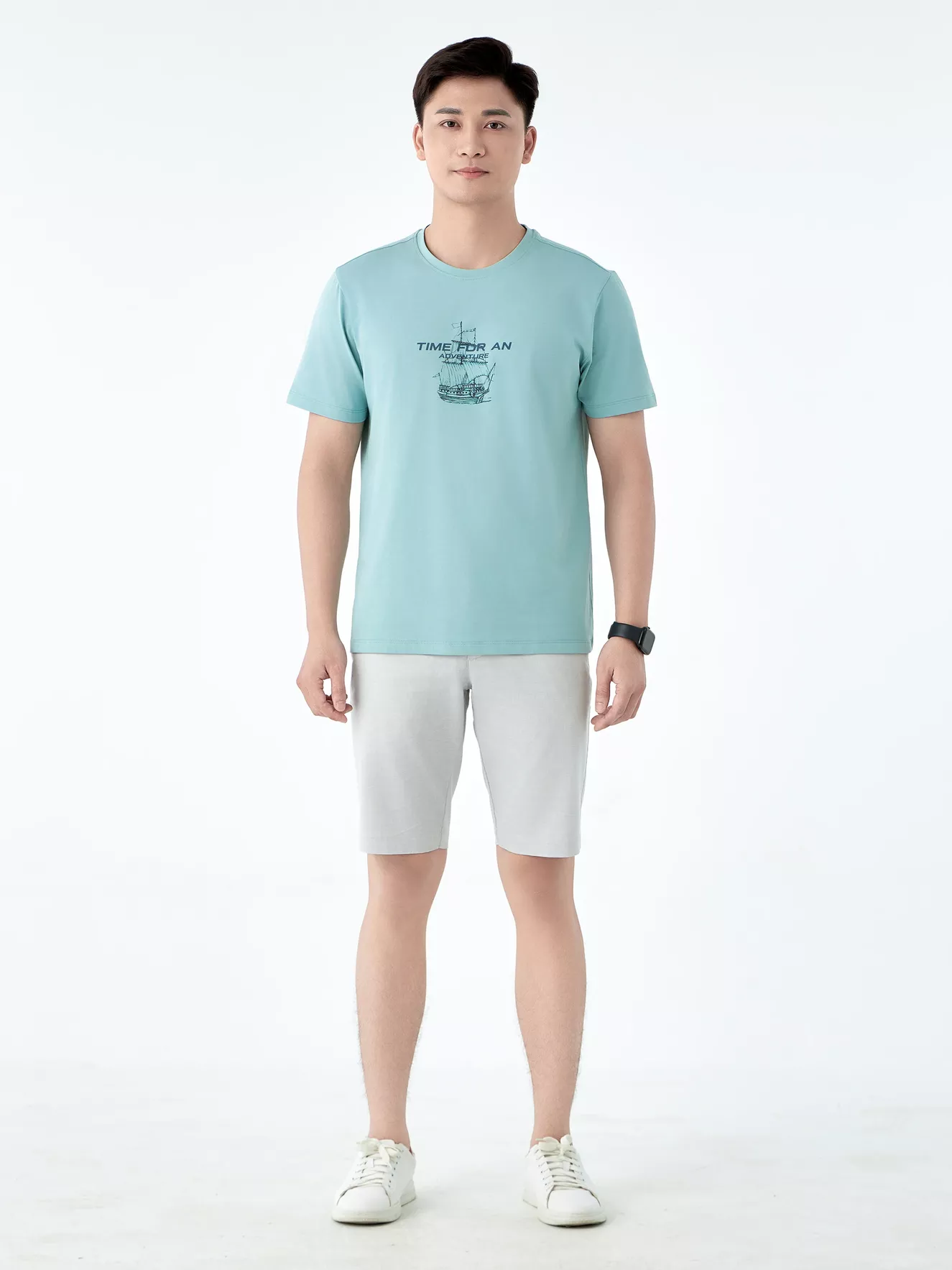 Áo Thun Nam Ngắn Tay 5S Fashion Cotton Casual ATS24026