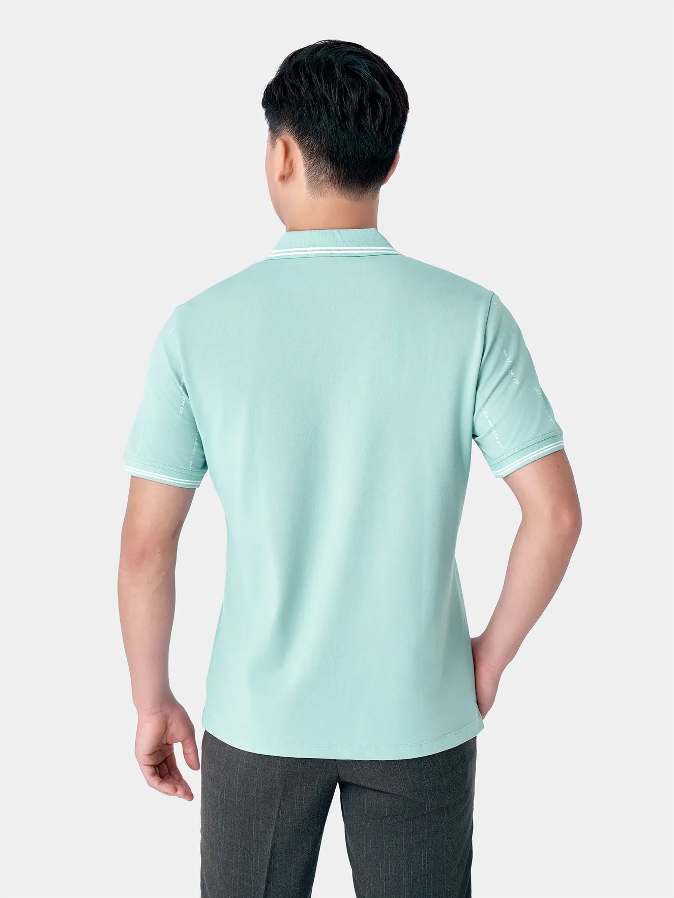 Áo Polo Nam 5S Fashion In Tràn Phom Casual APC24050