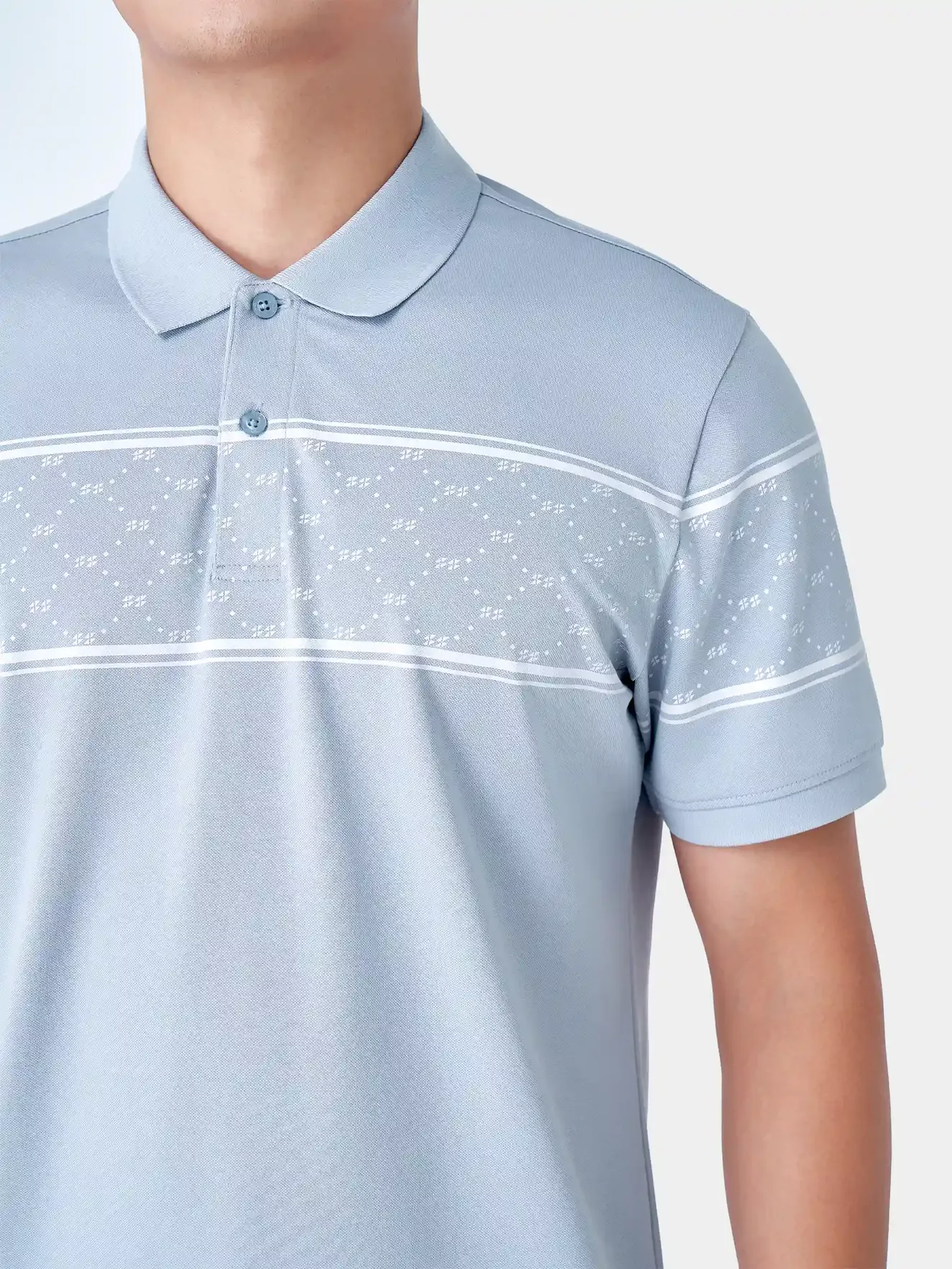 Áo Polo Nam 5S Fashion Họa Tiết Monogram Casual APC24027