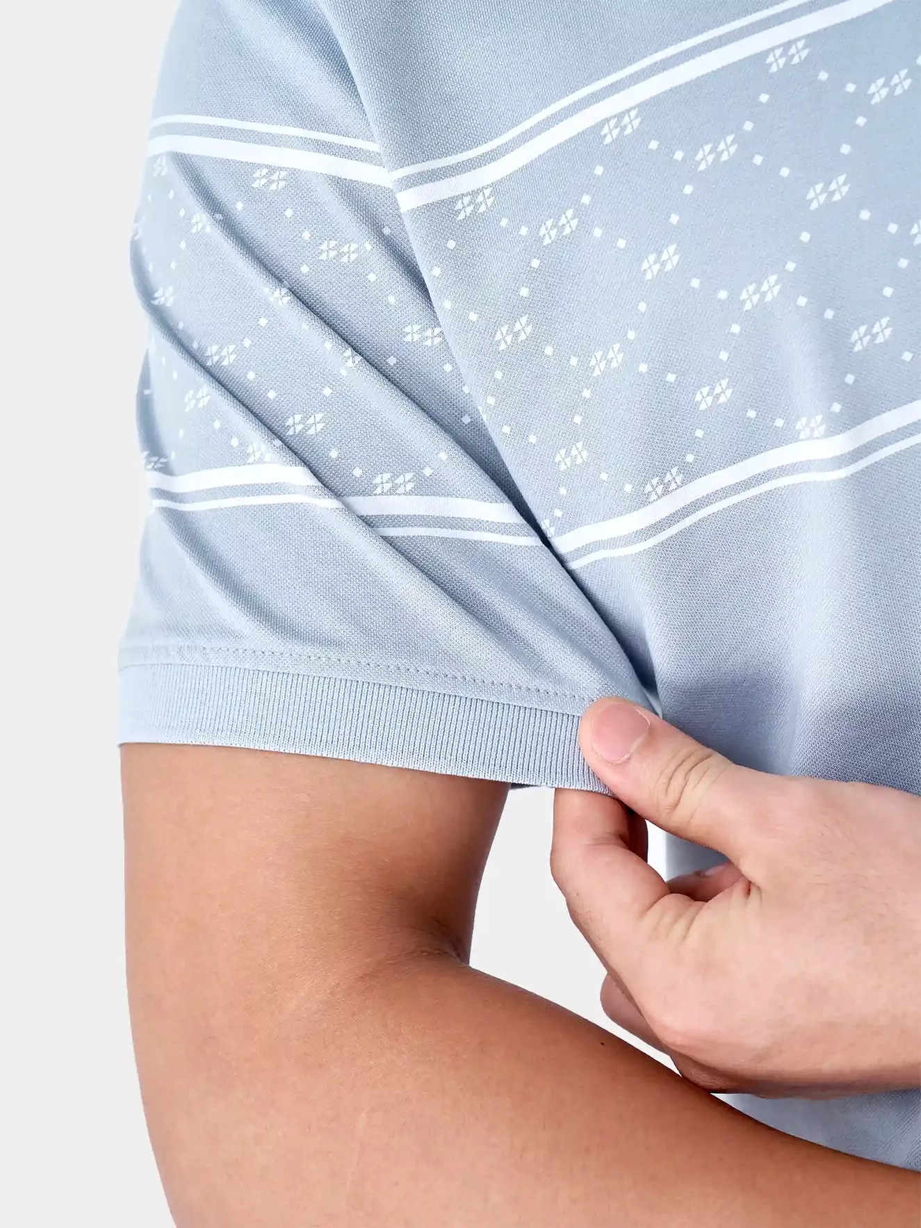 Áo Polo Nam 5S Fashion Họa Tiết Monogram Casual APC24027