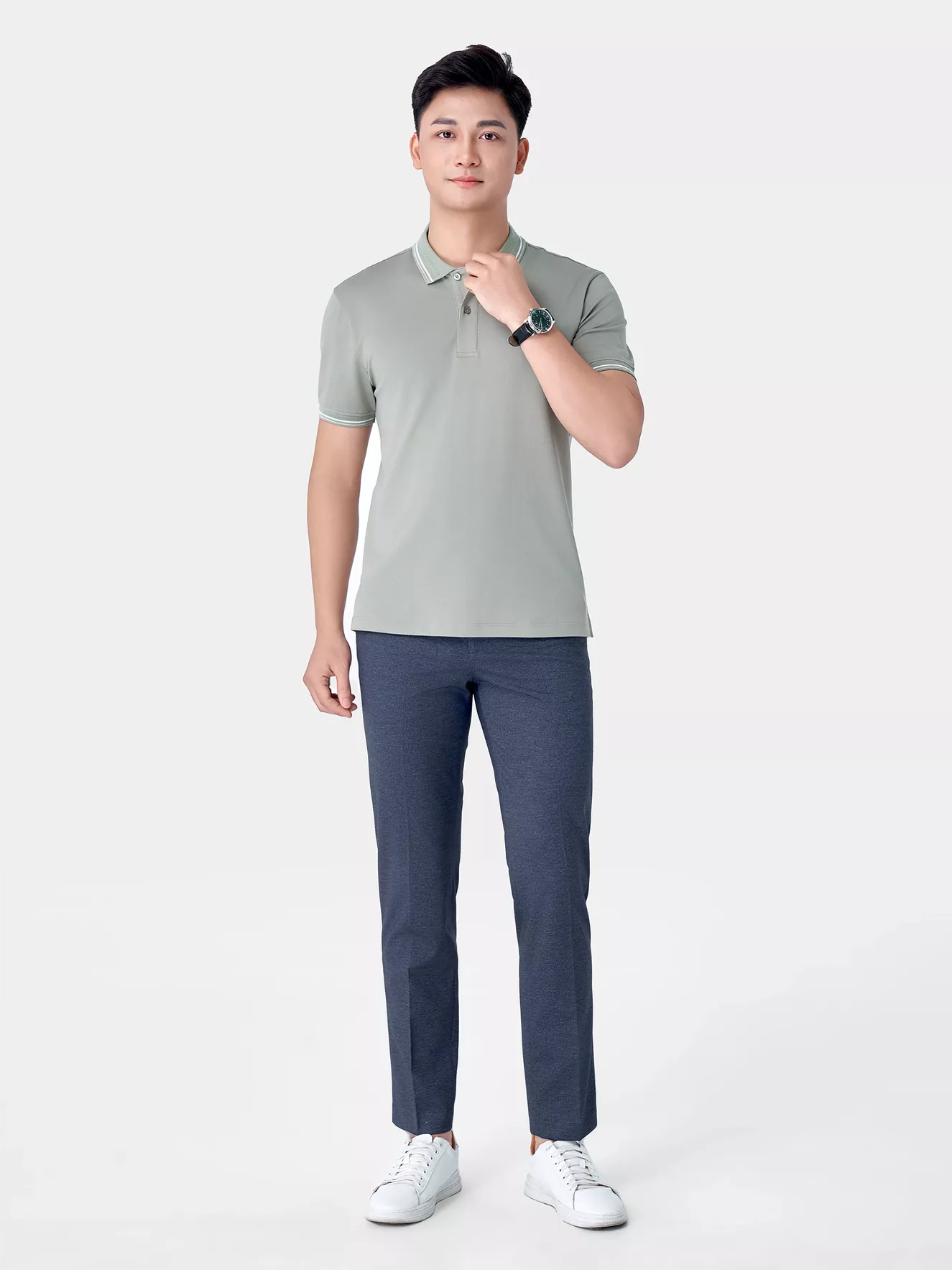 Áo Polo Nam Ngắn Tay 5S Fashion Classic Slimfit APC24002