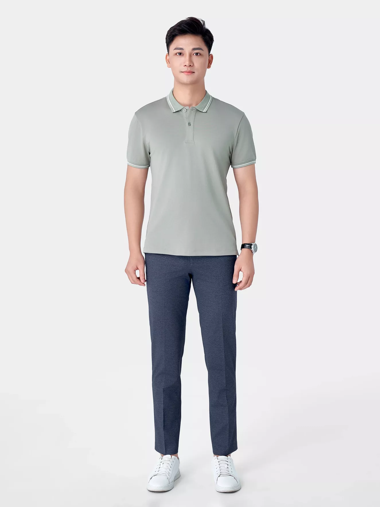 Áo Polo Nam Ngắn Tay 5S Fashion Classic Slimfit APC24002